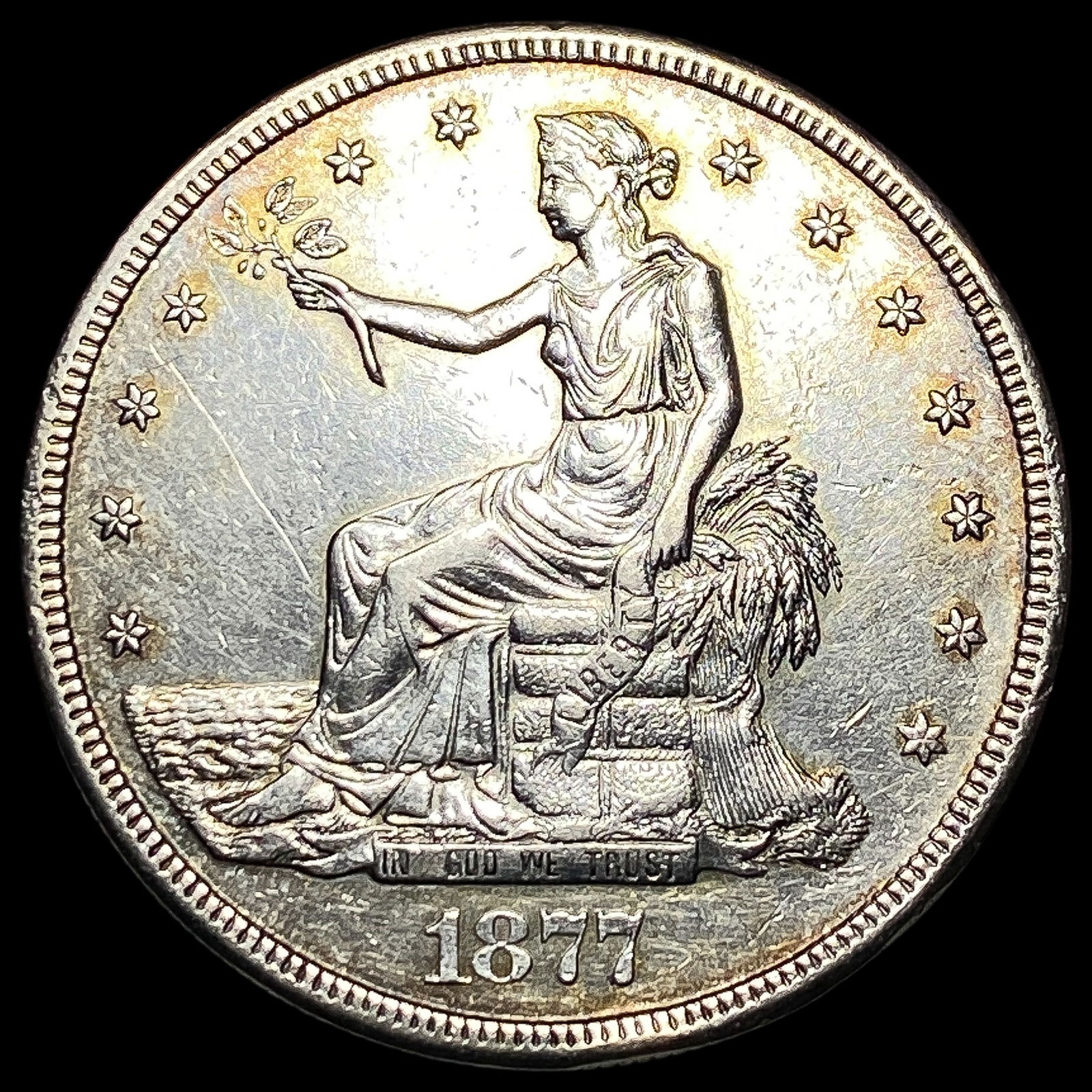 1877-S Silver Trade Dollar CLOSELY UNCIRCULATED (1 of 2)