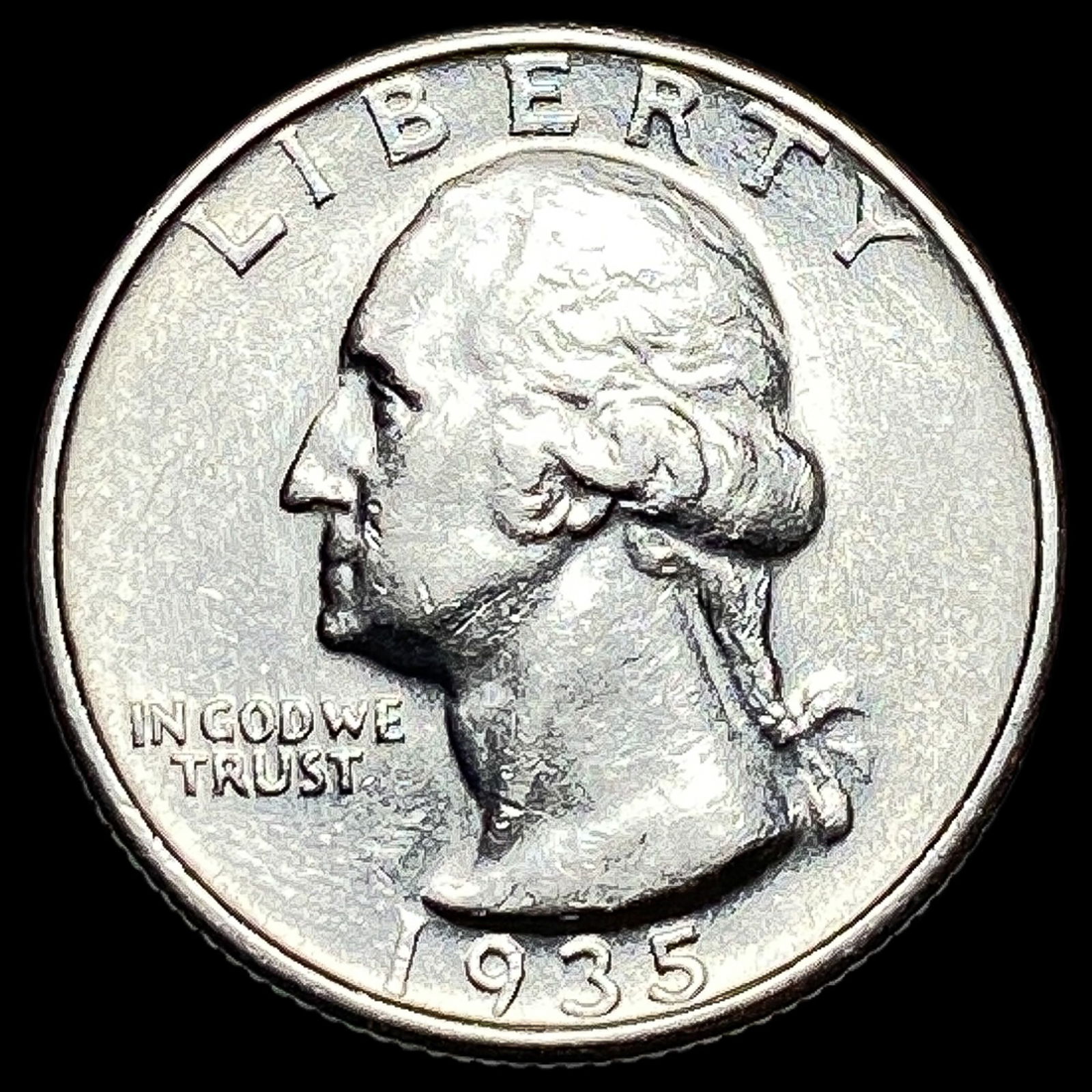 1935-S Silver Washington Quarter CLOSELY UNCIRCULATED (1 of 2)