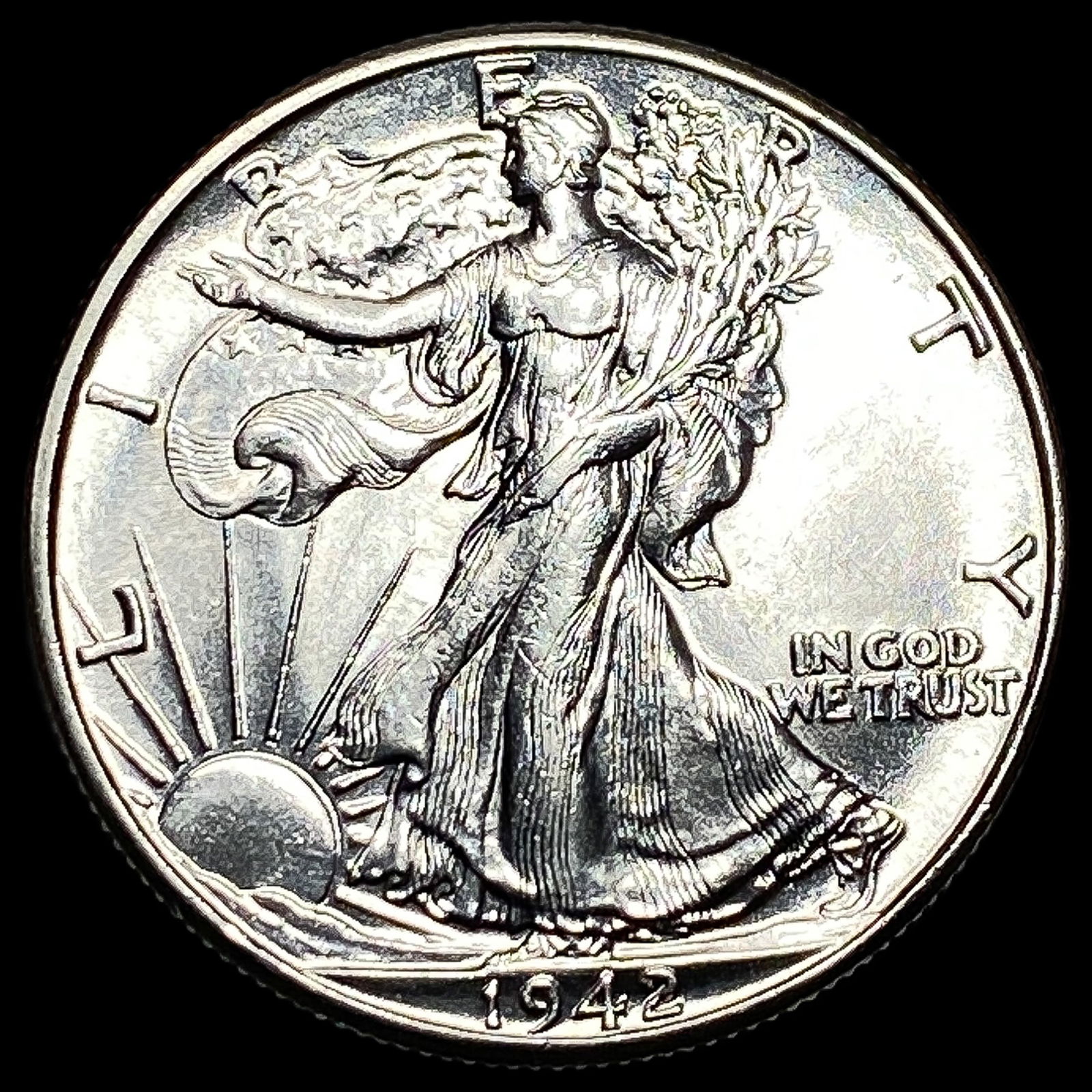 1942 Silver Walking Liberty Half Dollar UNCIRCULATED (1 of 2)