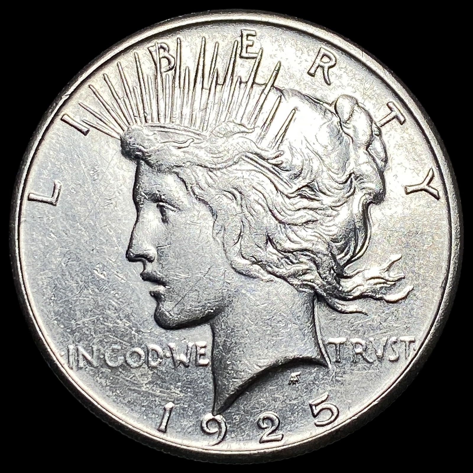 1925-S Silver Peace Dollar CLOSELY UNCIRCULATED (1 of 2)
