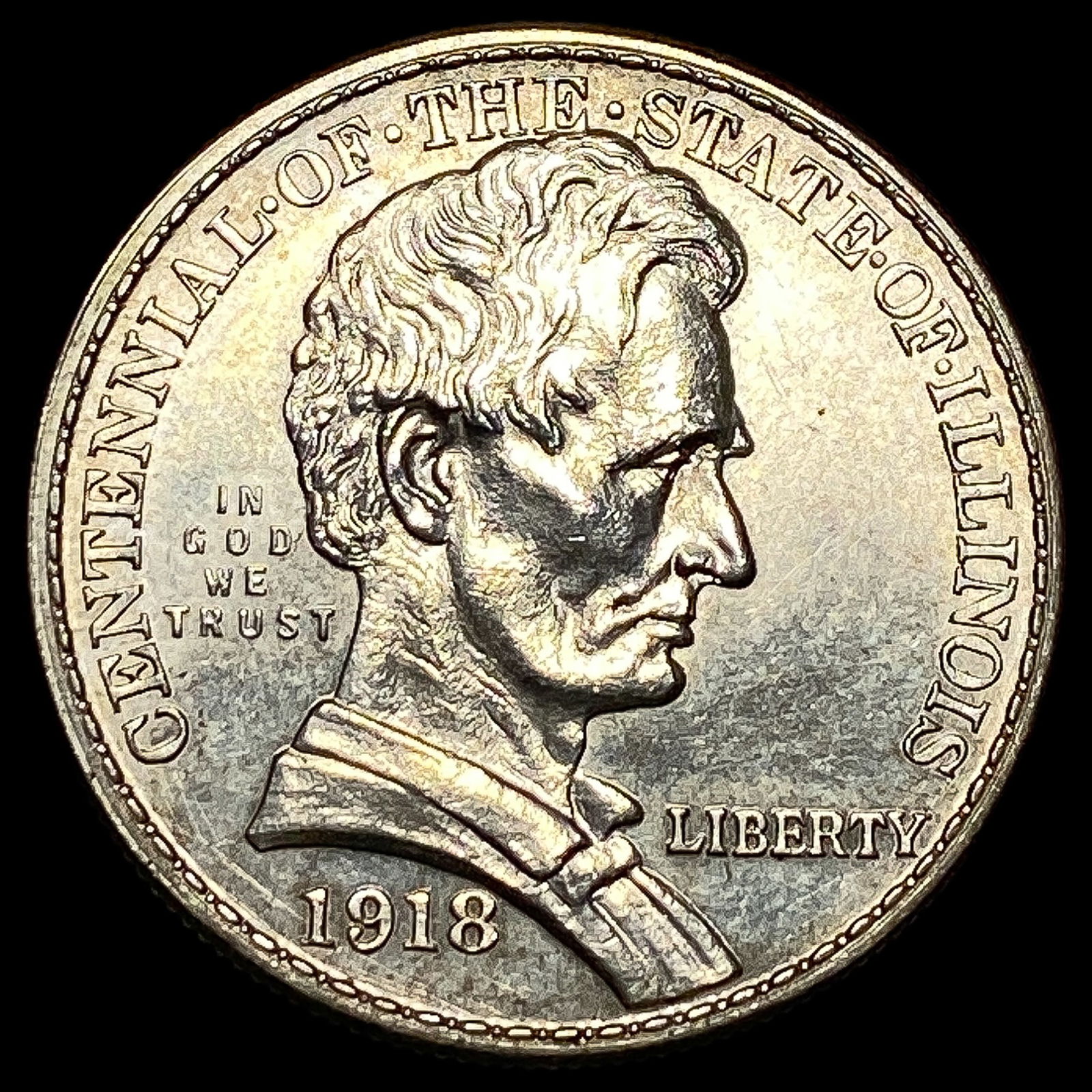1918 Silver Illinois Half Dollar UNCIRCULATED (1 of 2)