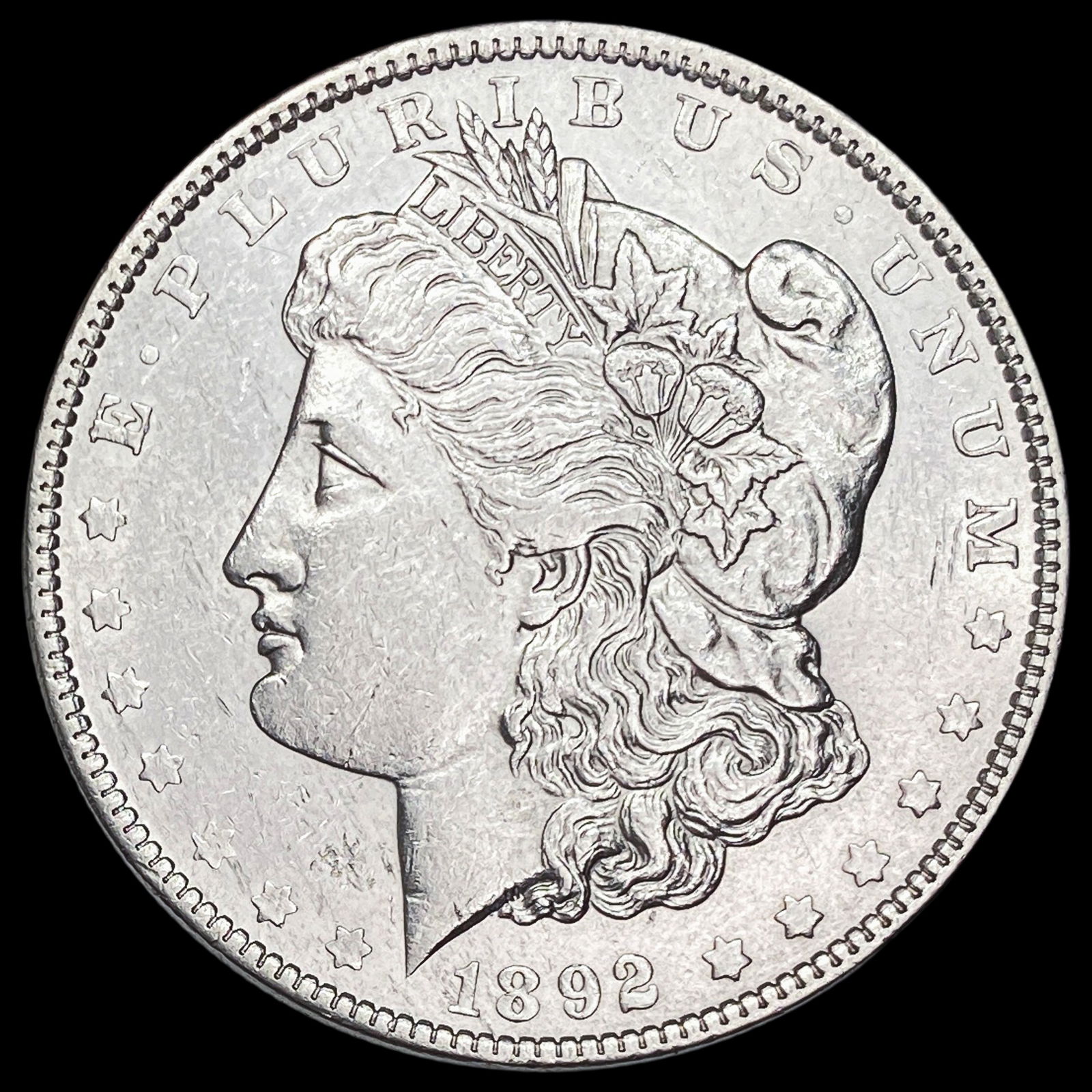 1892 Morgan Silver Dollar CHOICE AU: 1892 Morgan Silver Dollar CHOICE AU