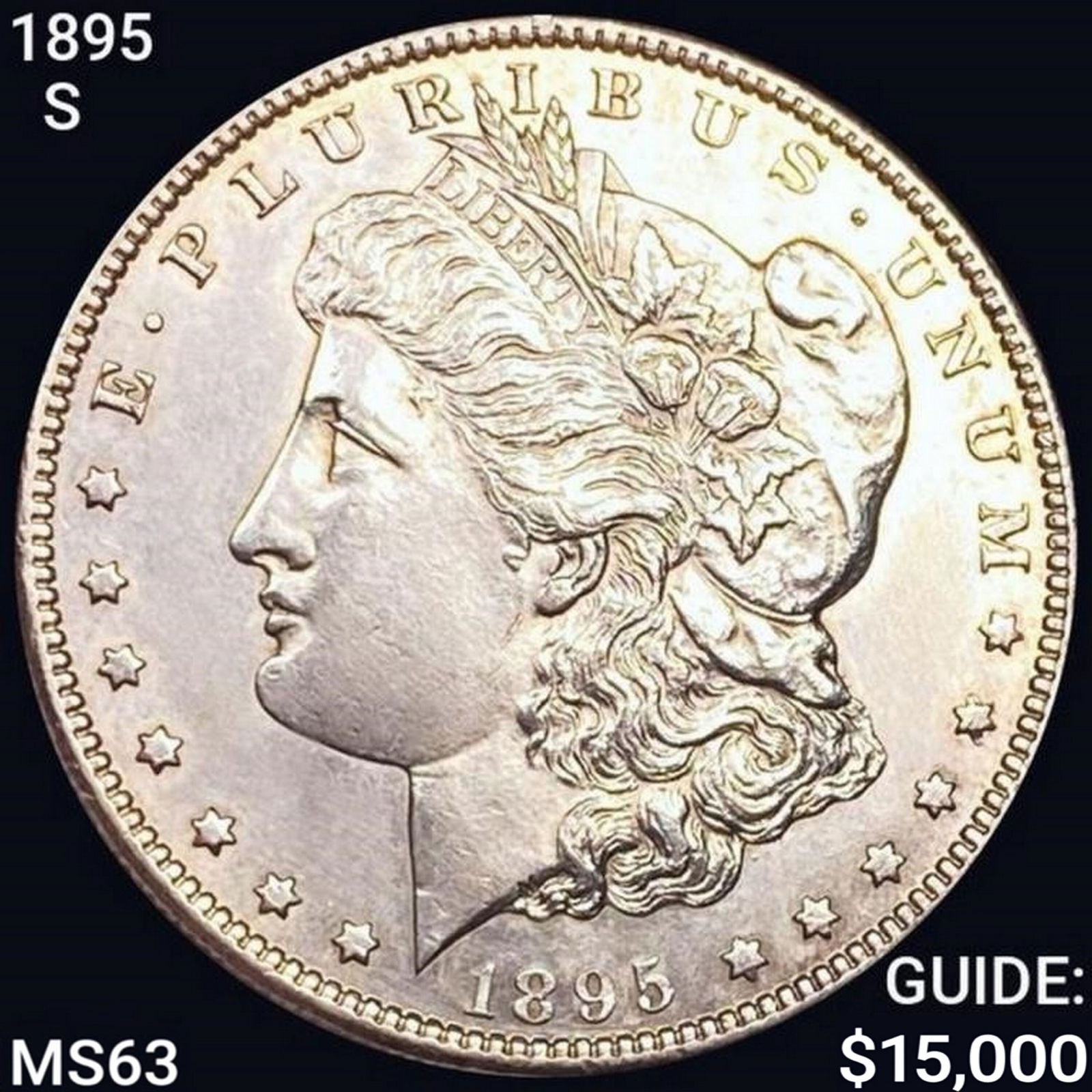 1895-S Morgan Silver Dollar CHOICE BU (1 of 2)