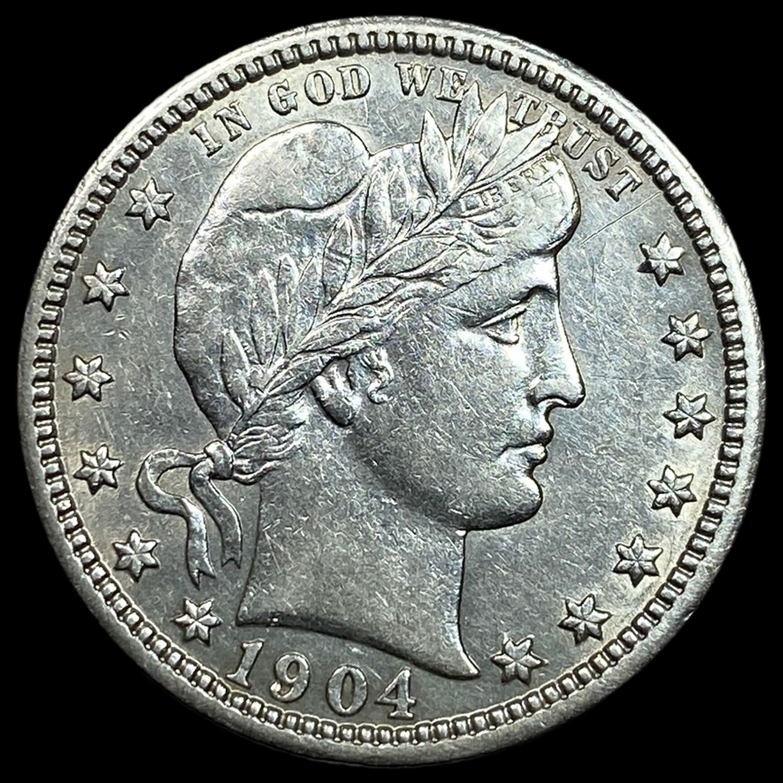 1904 Barber Quarter CLOSELY UNCIRCULATED (1 of 2)
