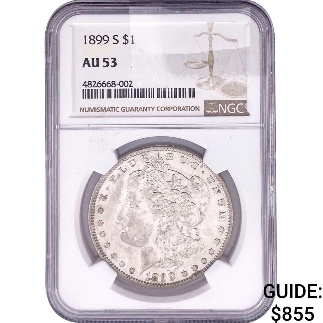 1899-S Morgan Silver Dollar NGC AU53 (1 of 2)
