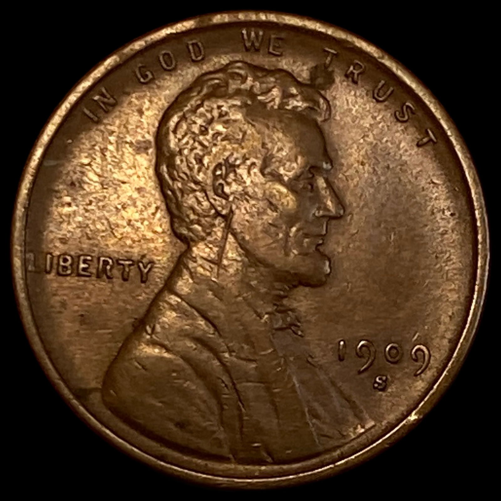 1909-S Lincoln Wheat Cent CLOSELY UNCIRCULATED (1 of 2)