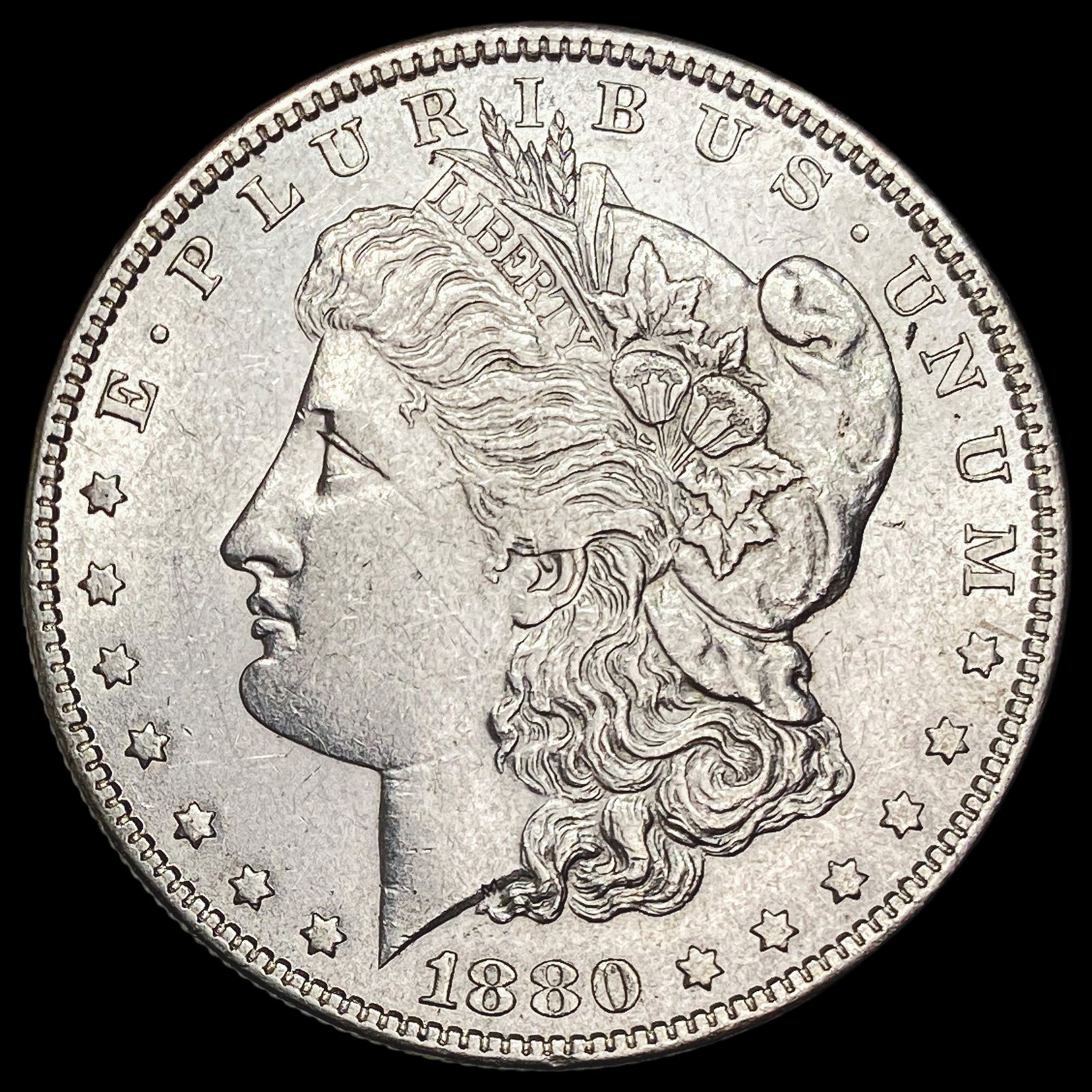 1880-O Micro O Silver Morgan Dollar CHOICE AU (1 of 2)