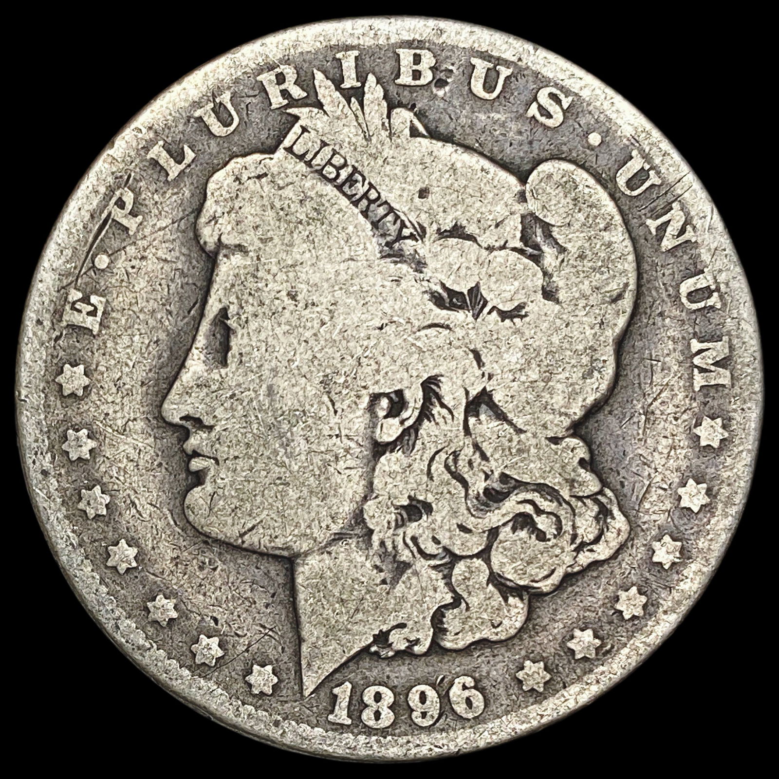 1896-O Silver Morgan Dollar LIGHTLY CIRCULATED (1 of 2)