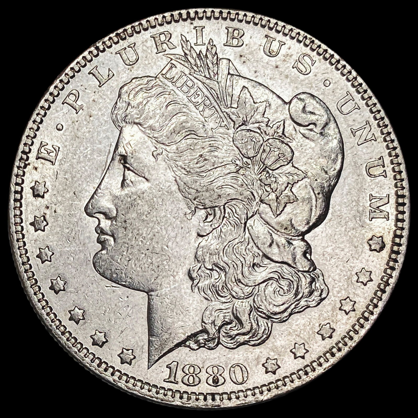 1880-O Micro O Silver Morgan Dollar CHOICE AU (1 of 2)