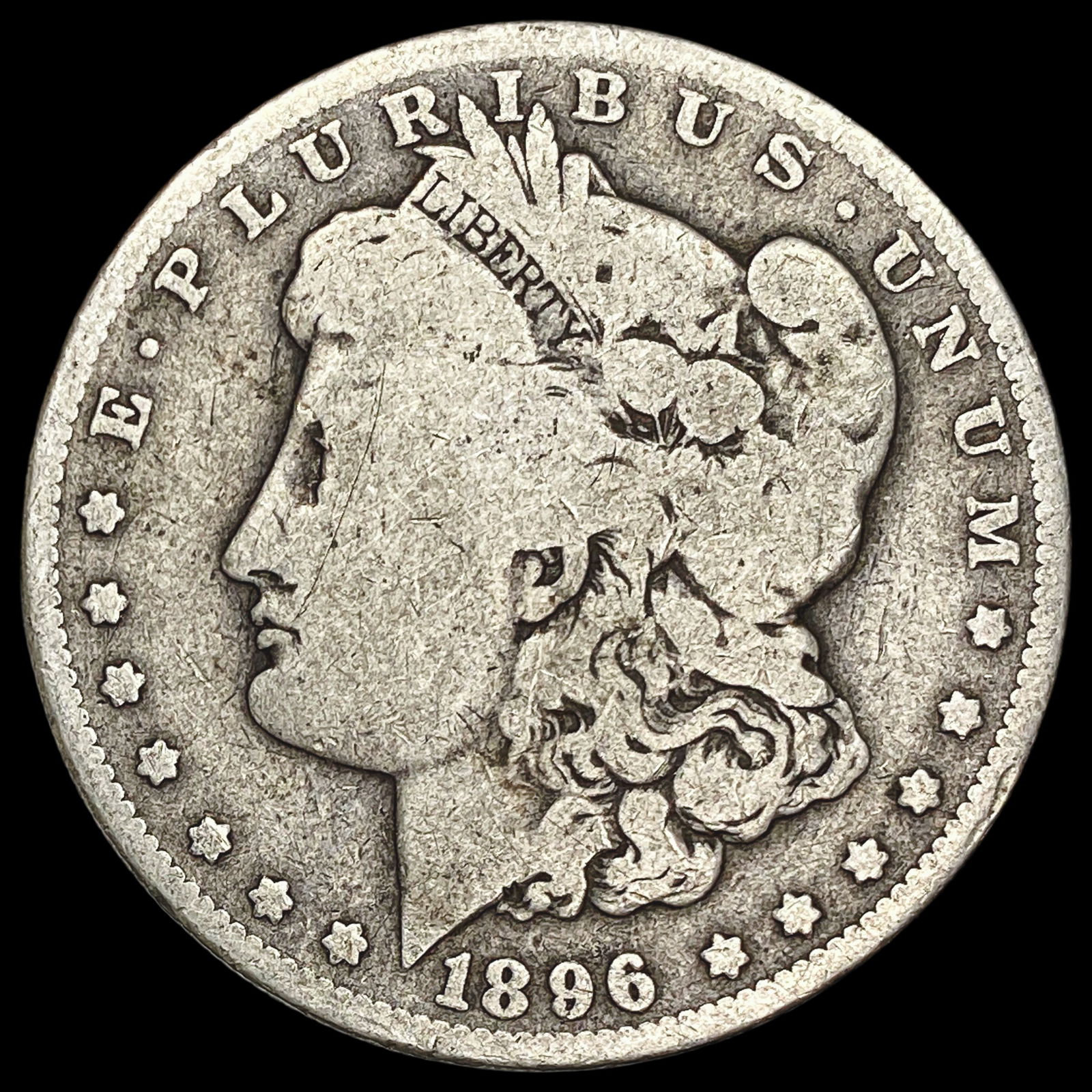 1896-O Silver Morgan Dollar LIGHTLY CIRCULATED (1 of 2)