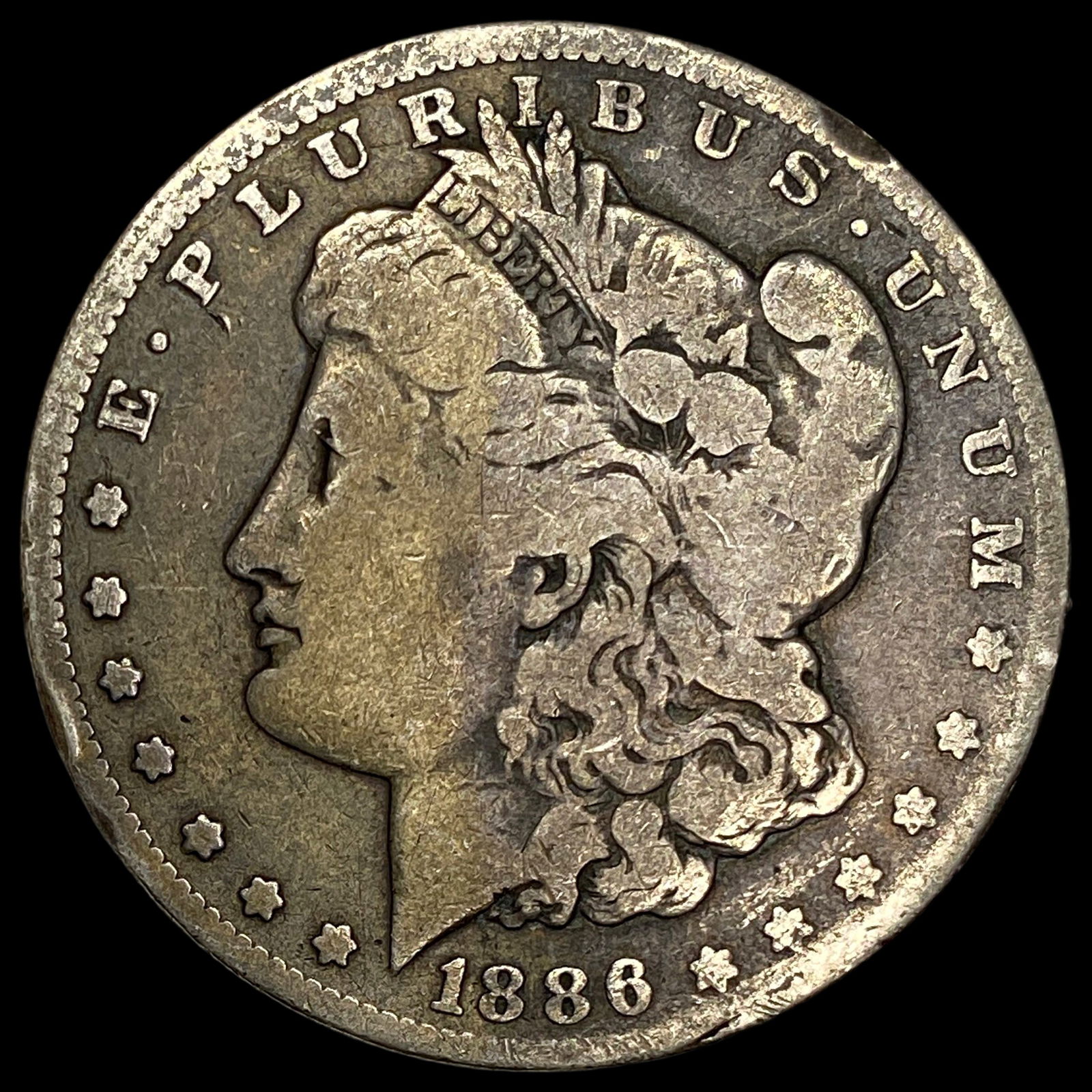1886-O Silver Morgan Dollar LIGHTLY CIRCULATED (1 of 2)