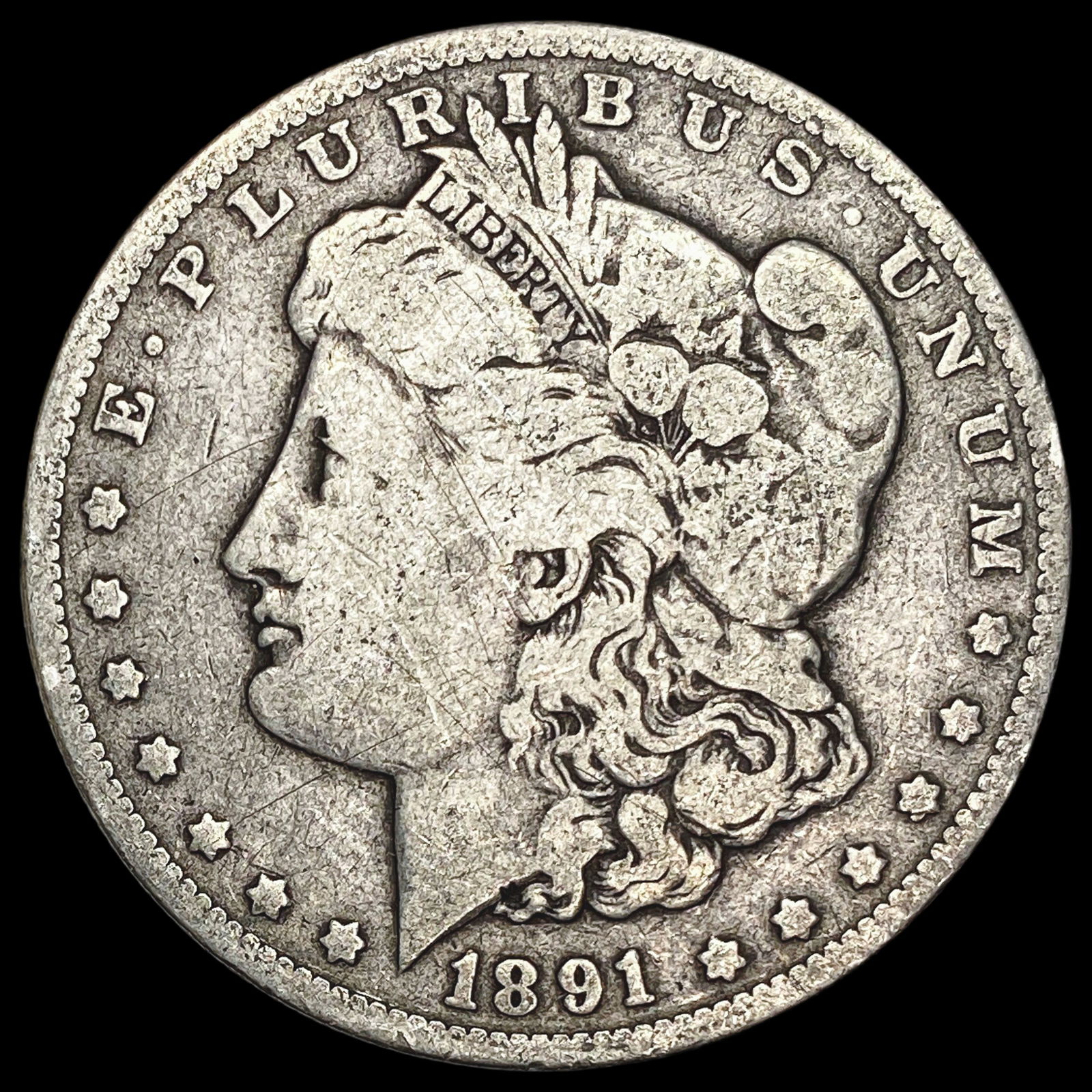 1891-O Silver Morgan Dollar LIGHTLY CIRCULATED (1 of 2)