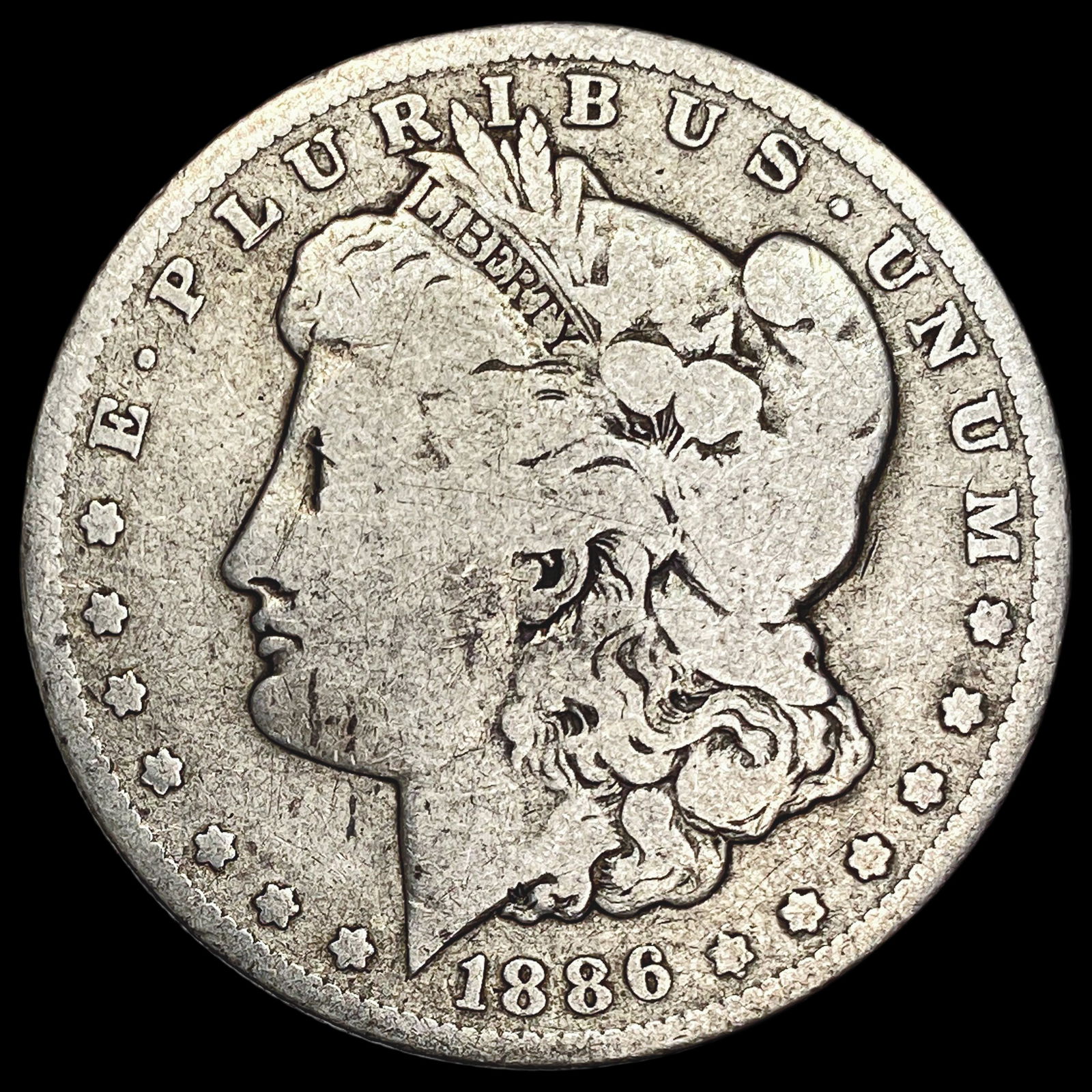 1886-O Silver Morgan Dollar LIGHTLY CIRCULATED (1 of 2)