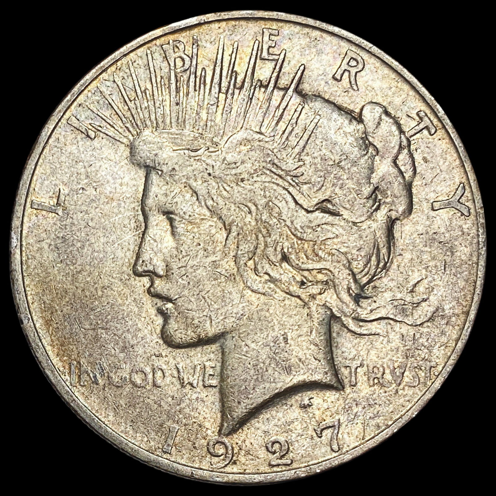 1927-D Peace Silver Dollar ABOUT UNCIRCULATED (1 of 2)