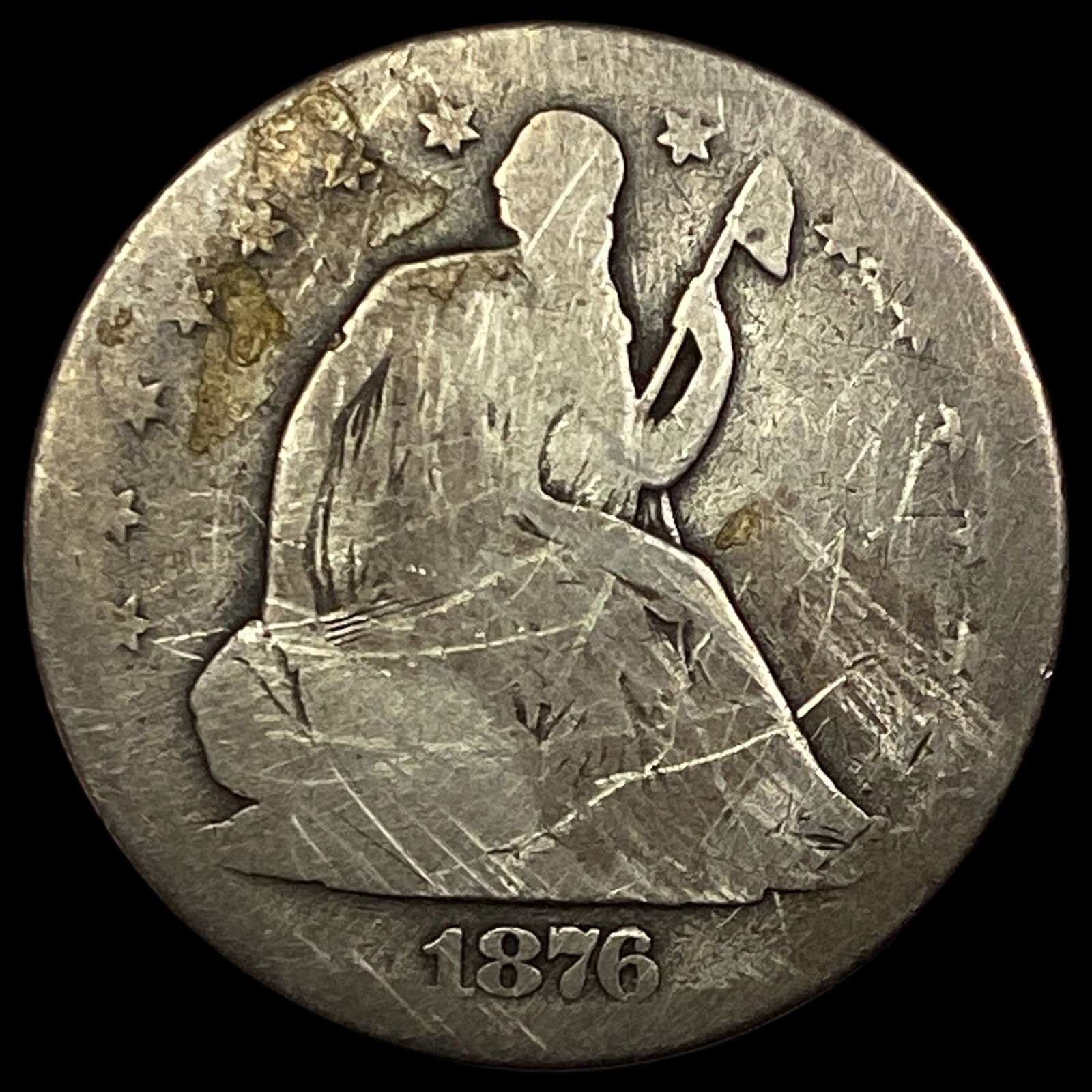 1876-S Seated Liberty Half Dollar NICELY CIRCULATED (1 of 2)