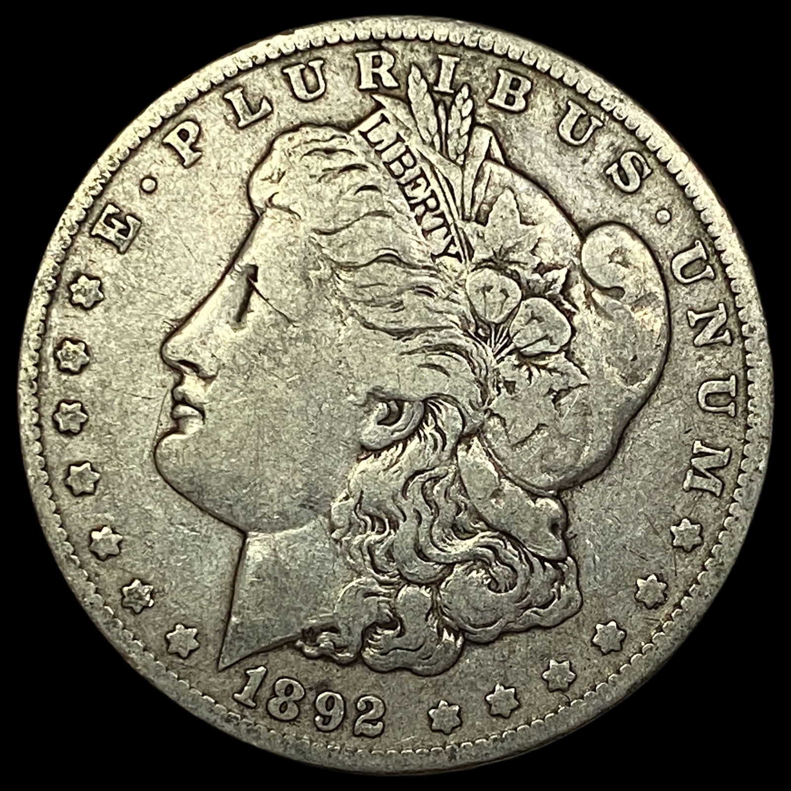 1892-O Silver Morgan Dollar LIGHTLY CIRCULATED (1 of 2)