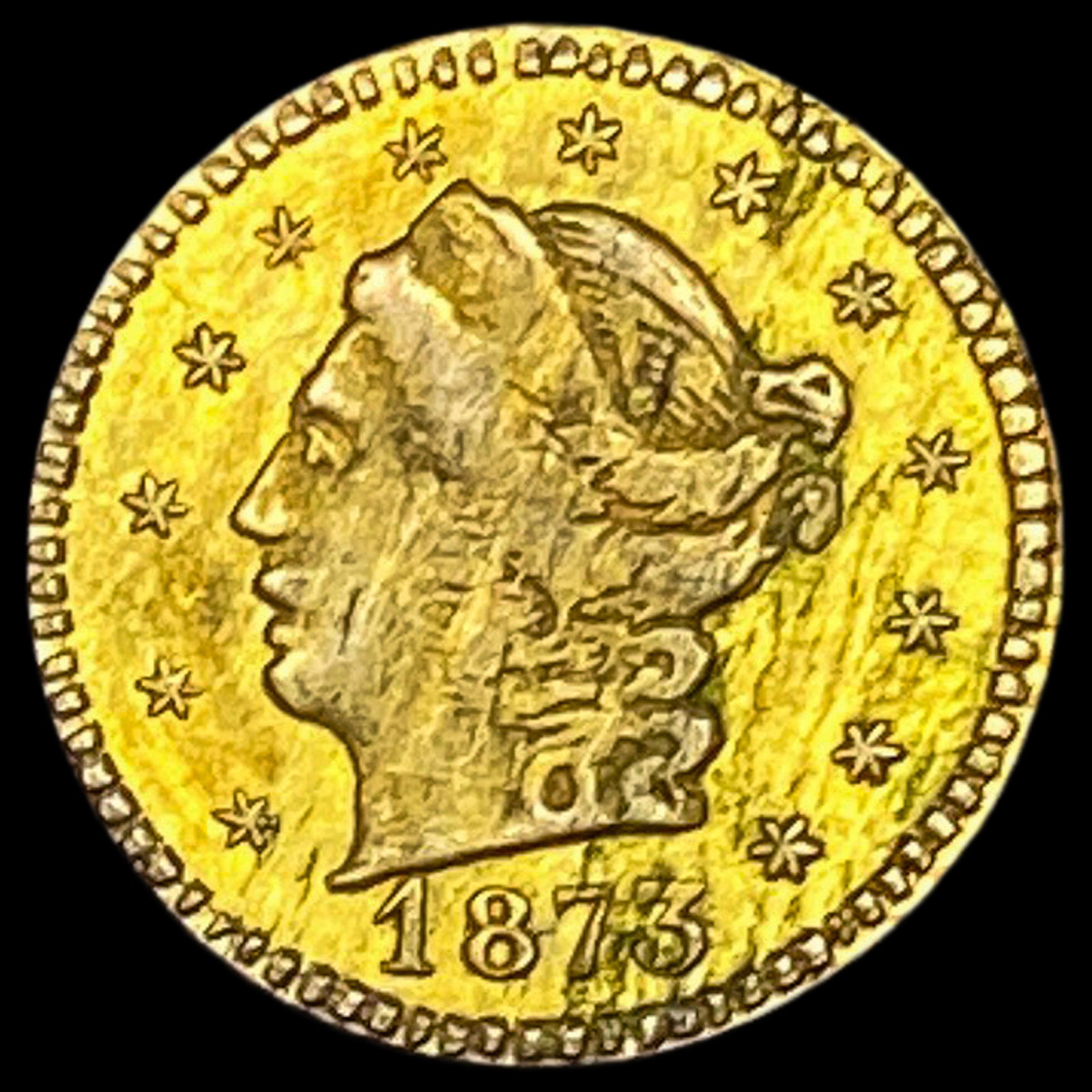 1873 California Fractional Gold 25Â¢ HIGH GRADE: 1873 California Fractional Gold 25Â¢ HIGH GRADE