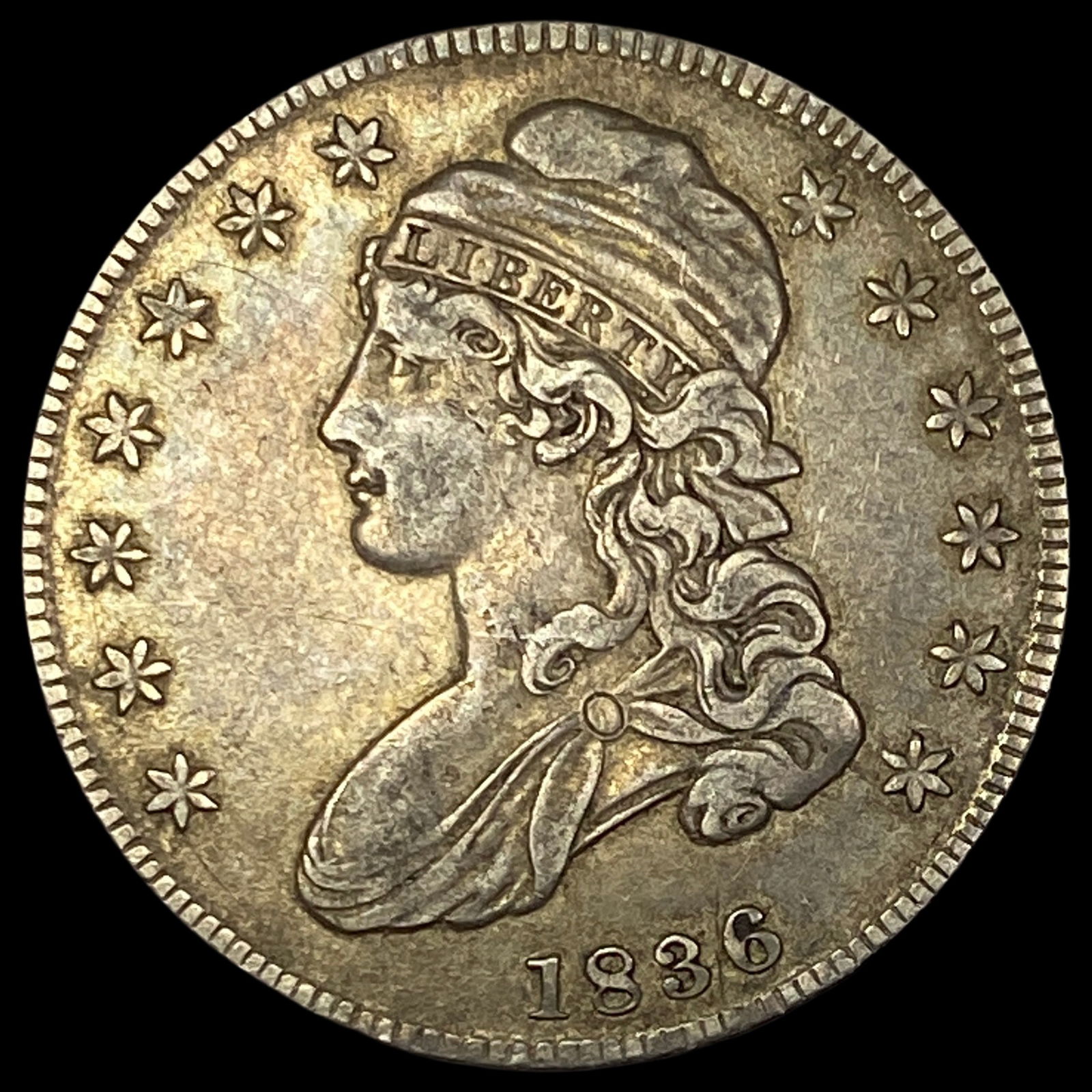 1836 Capped Bust Half Dollar CHOICE AU (1 of 2)