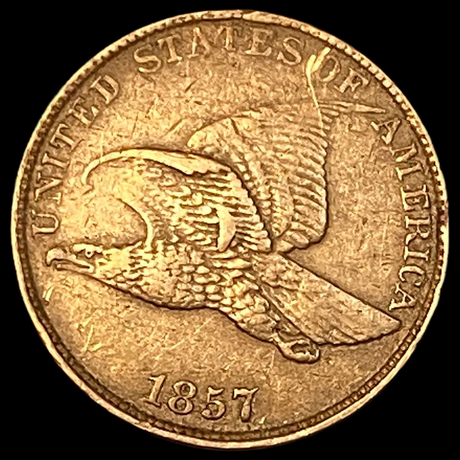 1857 Flying Eagle Cent CHOICE AU (1 of 2)