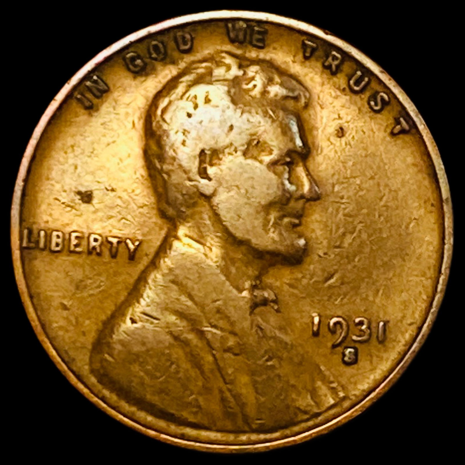 1931-S Lincoln Wheat Cent LIGHTLY CIRCULATED (1 of 2)