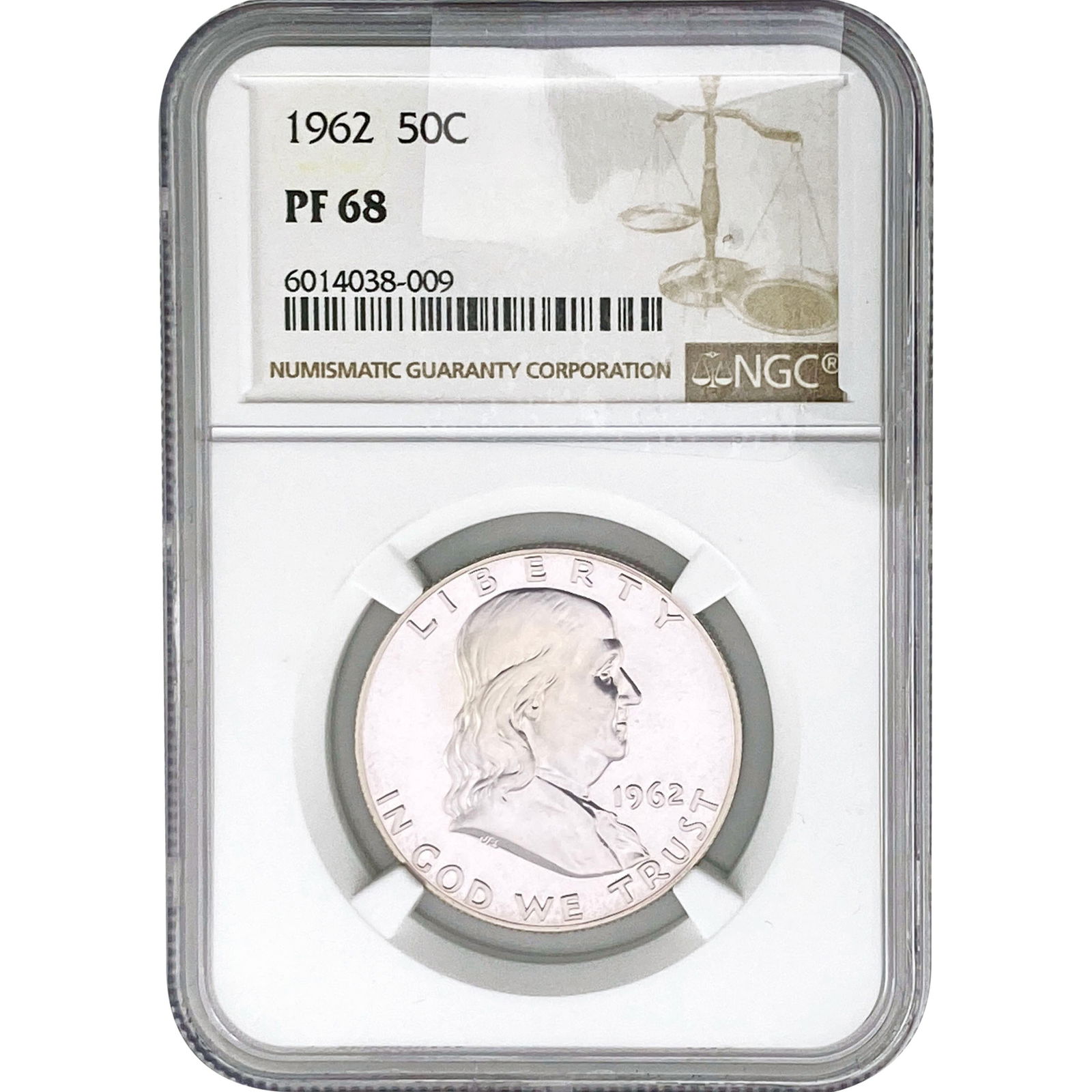 1962 Franklin Half Dollar NGC PF68 (1 of 2)