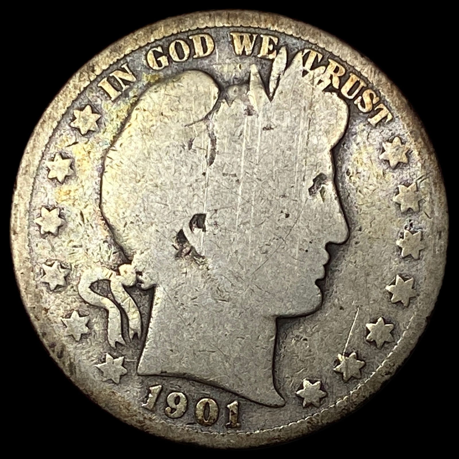 1901-S Barber Half Dollar NICELY CIRCULATED (1 of 2)