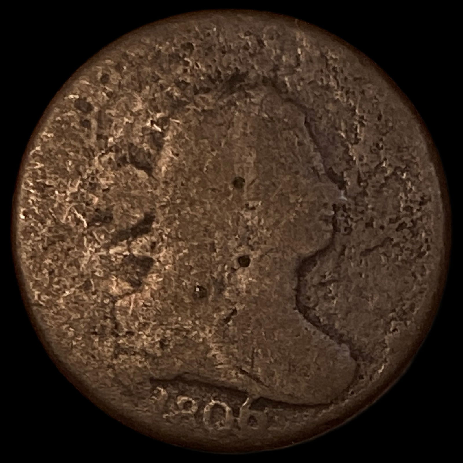 1806 Draped Bust Half Cent NICELY CIRCULATED (1 of 2)
