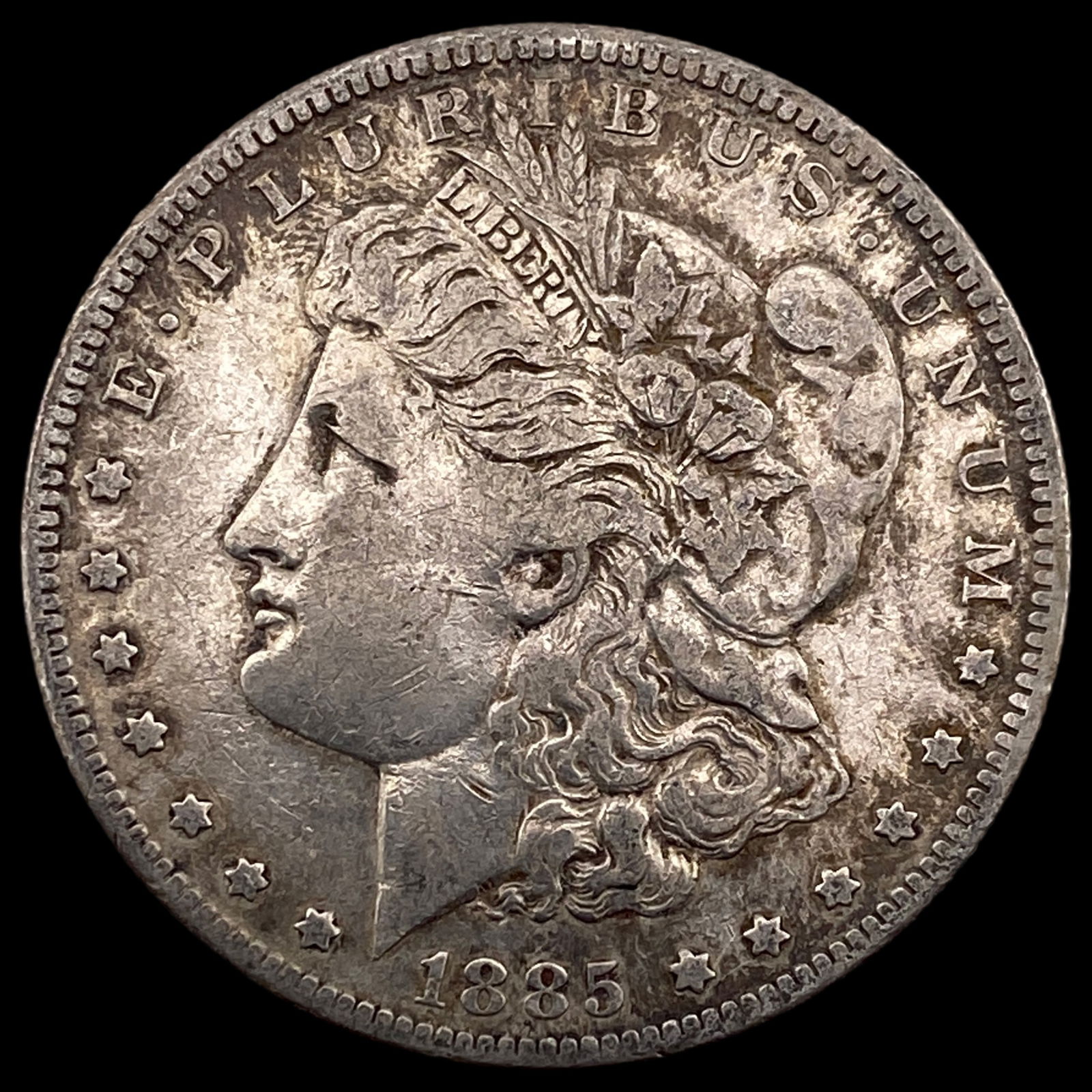 1885-S Silver Morgan Dollar ABOUT UNCIRCULATED (1 of 2)