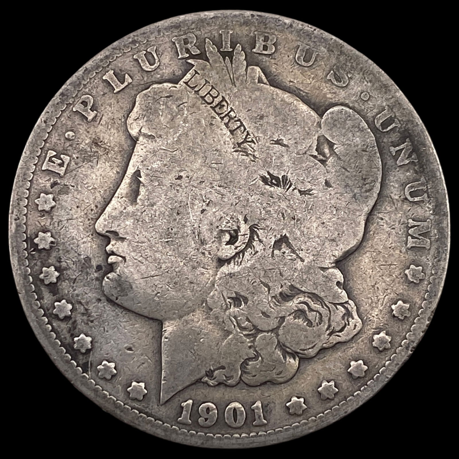 1901-S Silver Morgan Dollar NICELY CIRCULATED (1 of 2)