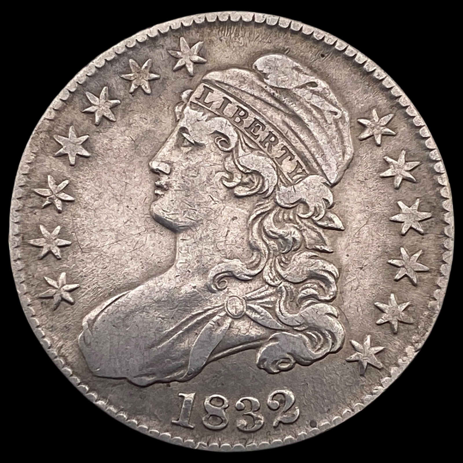 1832 Capped Bust Half Dollar ABOUT UNCIRCULATED: 1832 Capped Bust Half Dollar ABOUT UNCIRCULATED