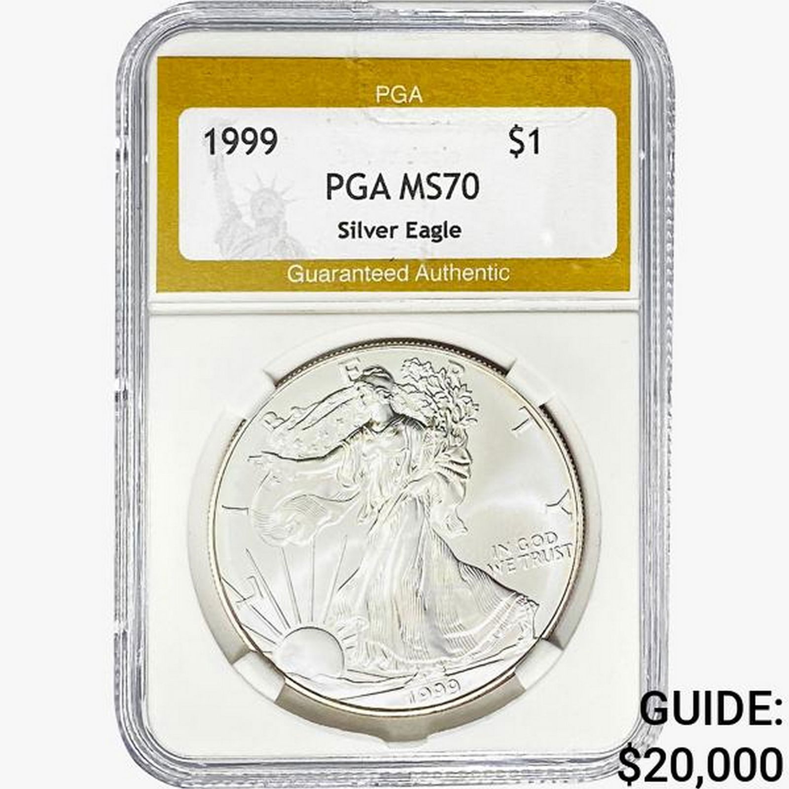 1999 American Silver Eagle PGA MS70 (1 of 2)
