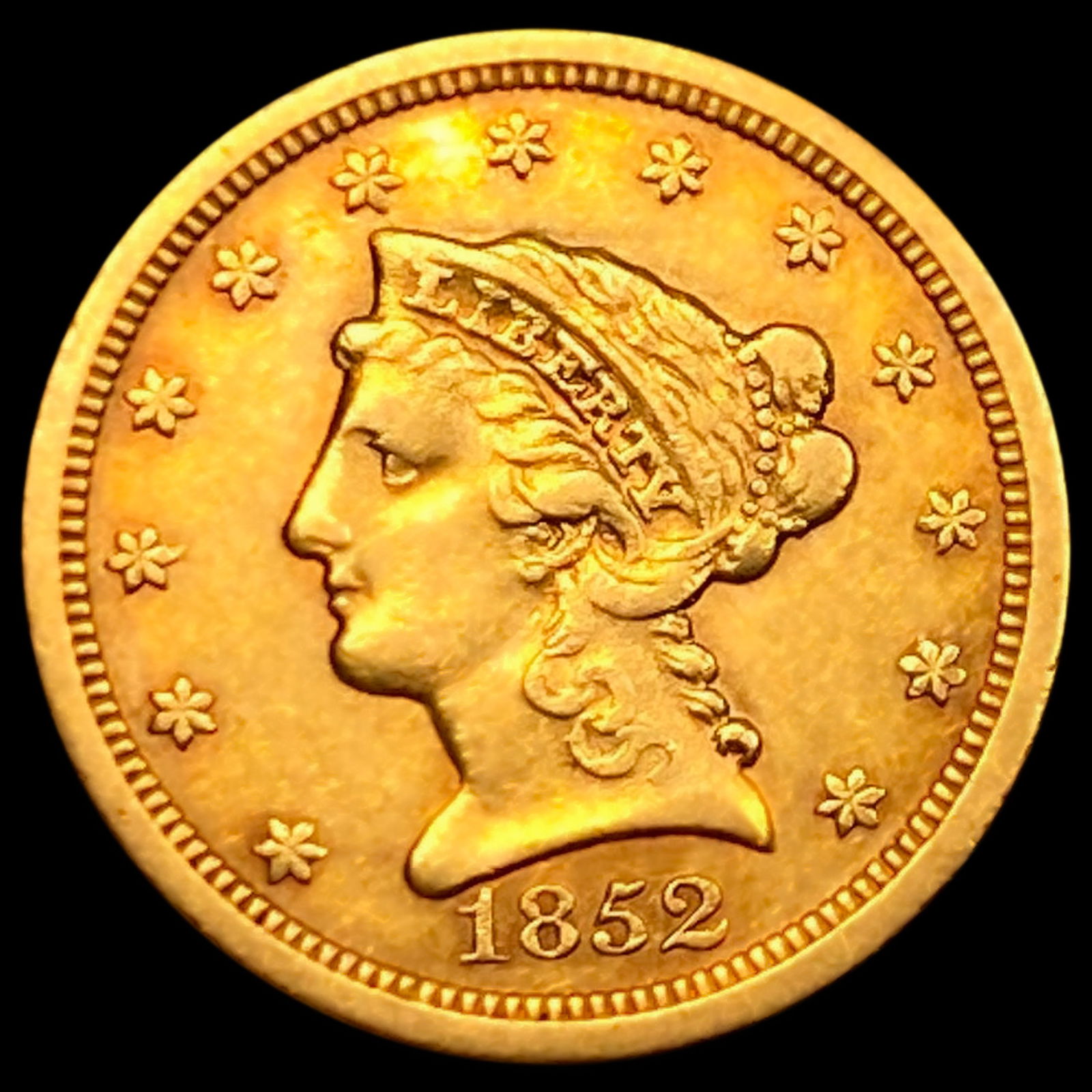 1852-O $2.50 Gold Quarter Eagle CHOICE AU (1 of 2)