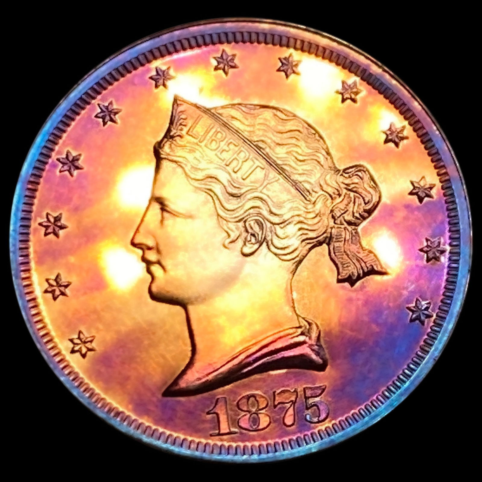 1875 J-1392 Twenty Cent Piece GEM PROOF CAM (1 of 2)