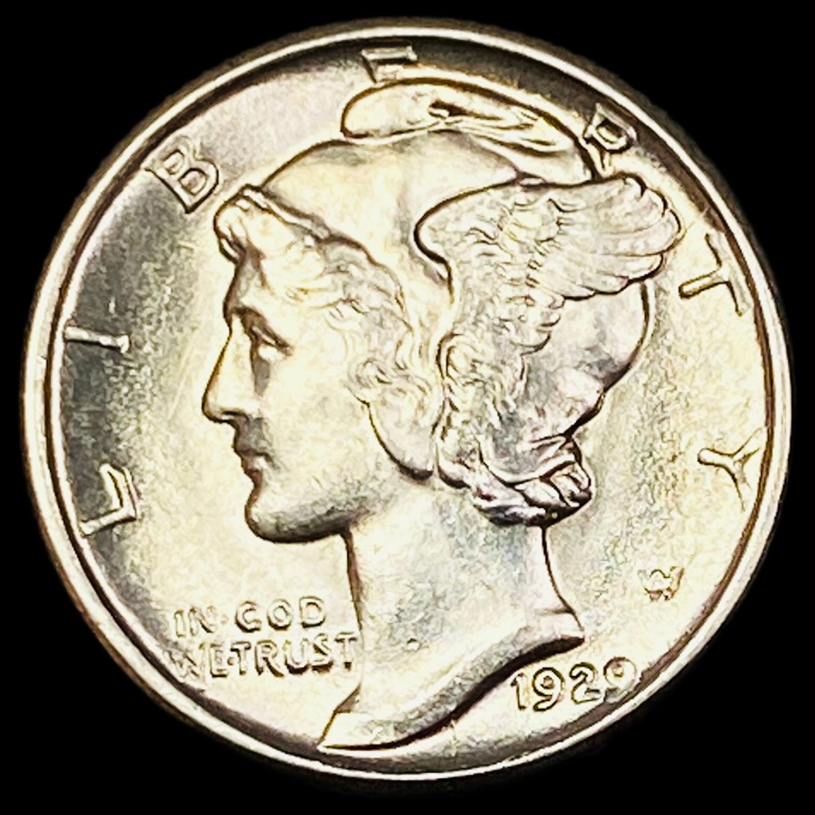 1929 Silver Mercury Dime UNCIRCULATED (1 of 2)