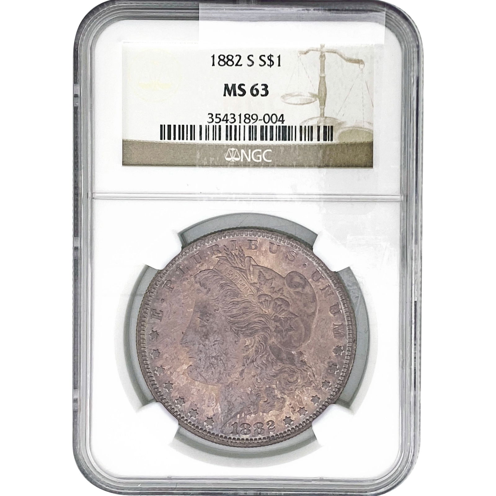 1882-S Morgan Silver Dollar NGC MS63 (1 of 2)