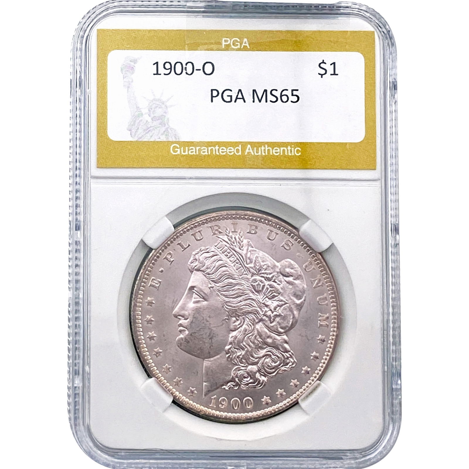 1900-O Morgan Silver Dollar PGA MS65 (1 of 2)