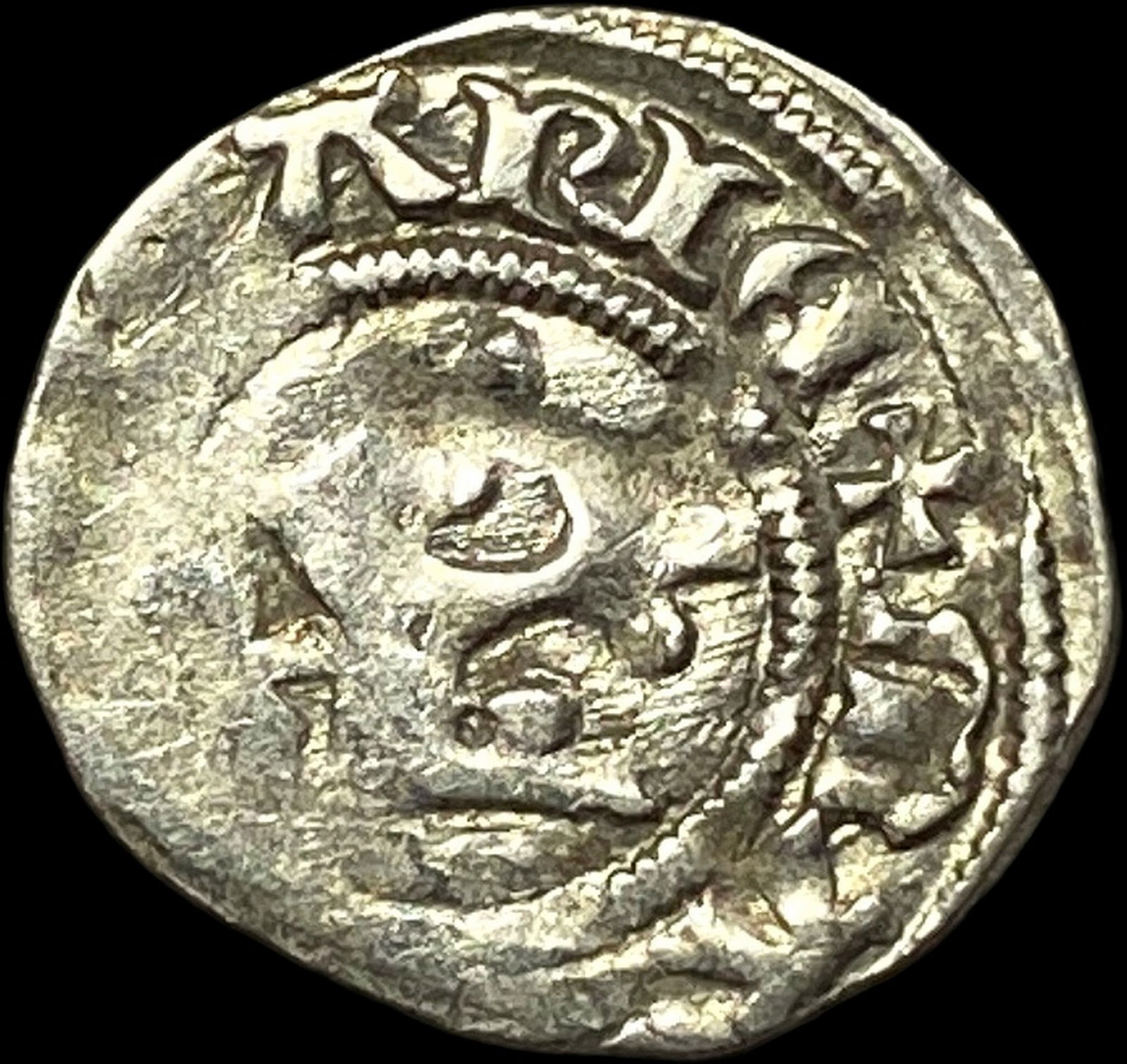 1386-1395 Hungary Mary Silver Denar CLOSELY UNCIRCULATED (1 of 2)