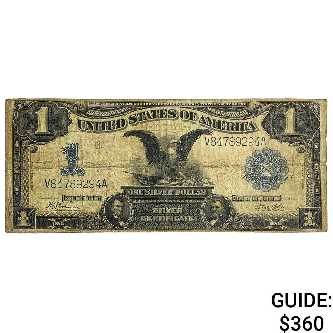 1899 $1 Black Eagle Silver Certificate UNCIRCULATED: 1899 $1 Black Eagle Silver Certificate UNCIRCULATED
