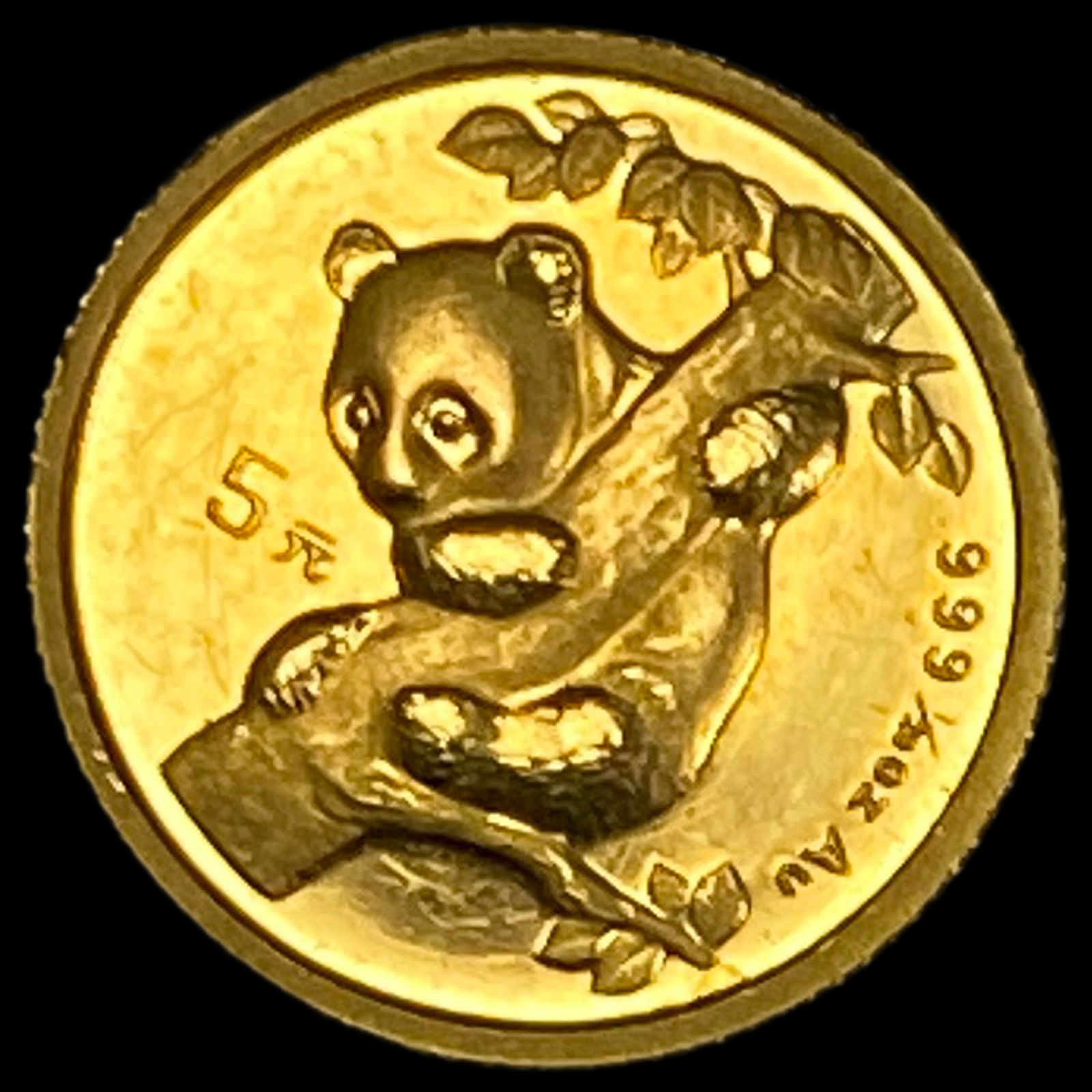 1996 1/20 oz Gold Panda 5 Yuan CHOICE PROOF (1 of 2)