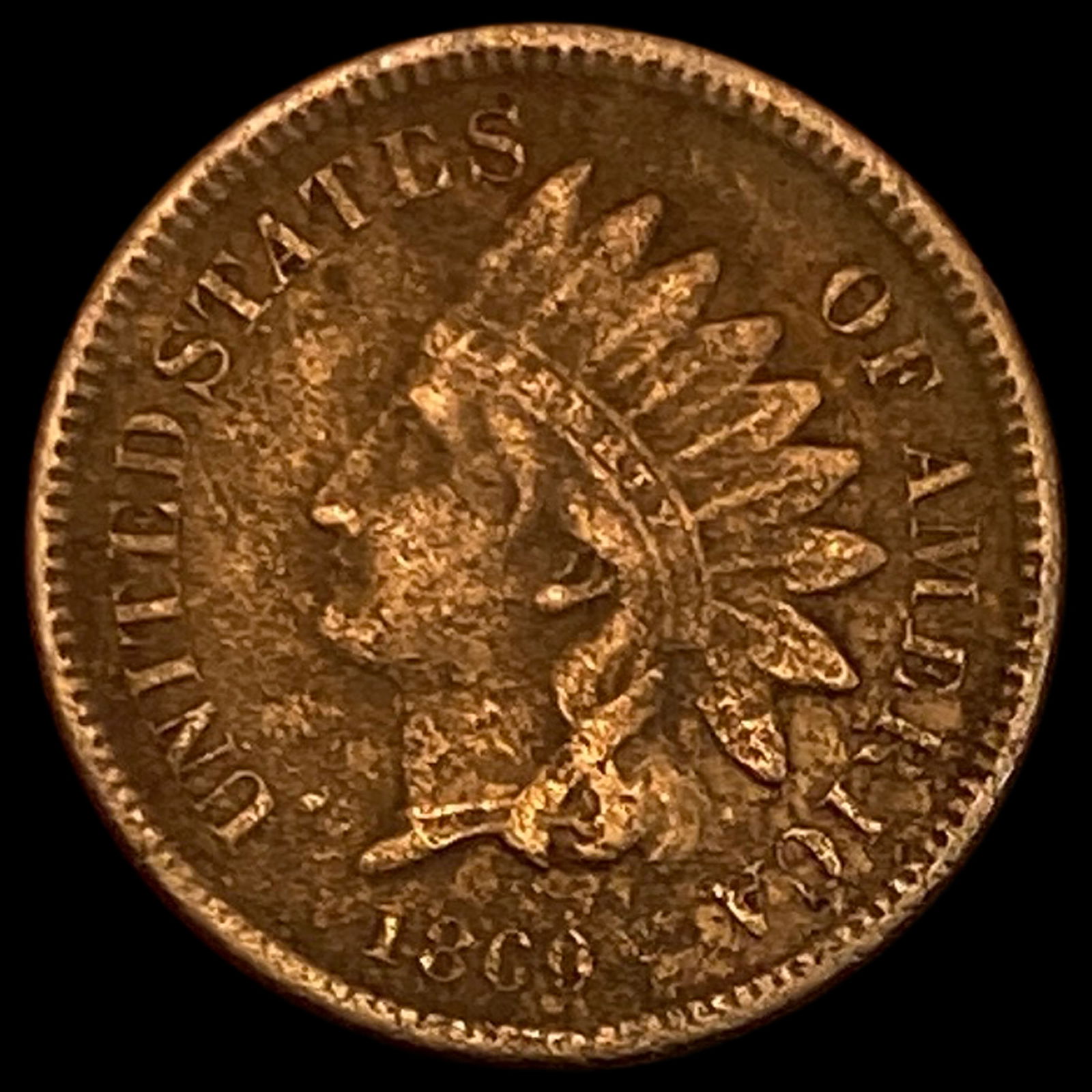 1860 Indian Head Cent UNCIRCULATED (1 of 2)