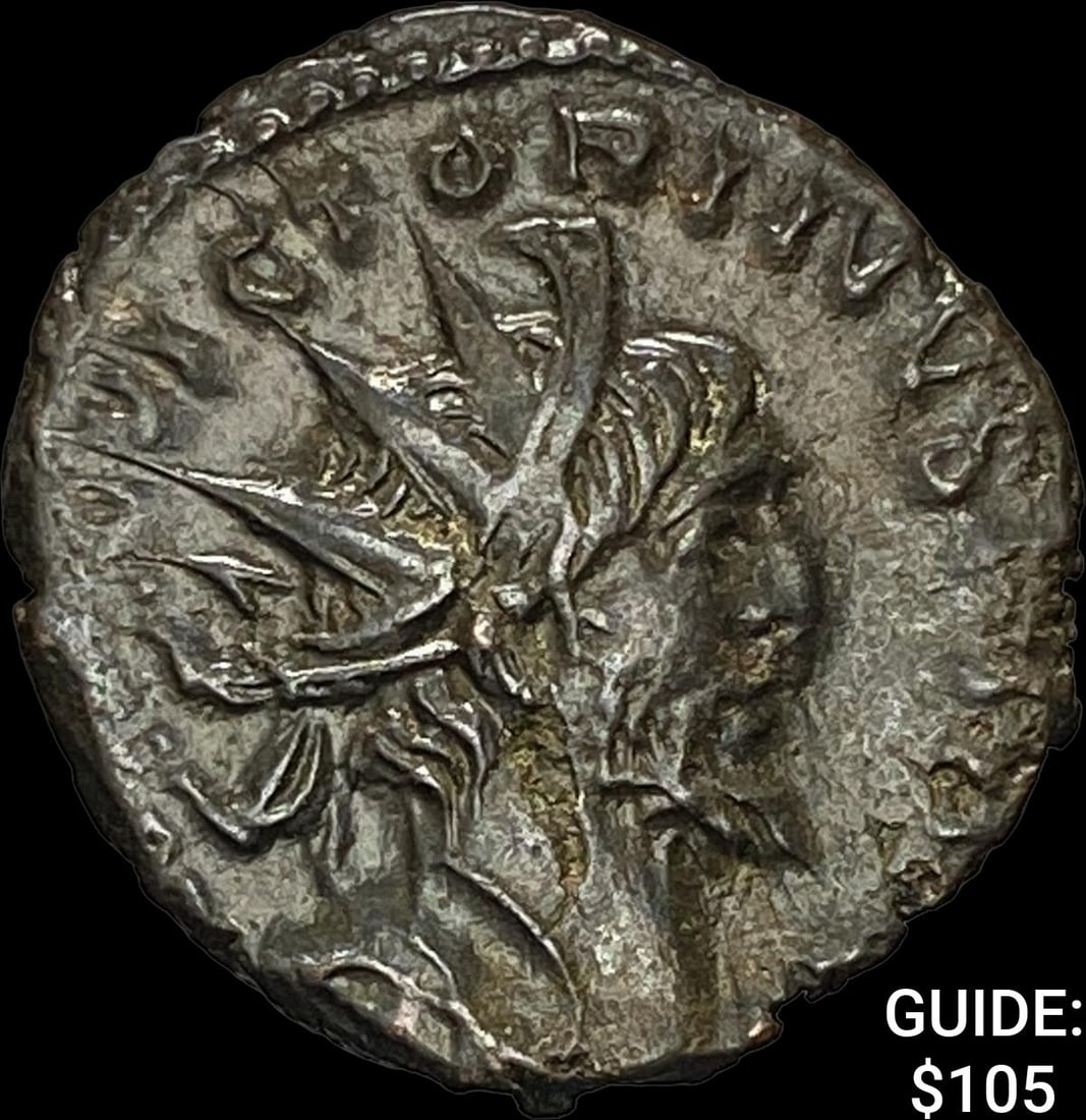 Romano-Gallic Victorinus 267-271 BI Dbl Denarius CHOICE AU (1 of 2)