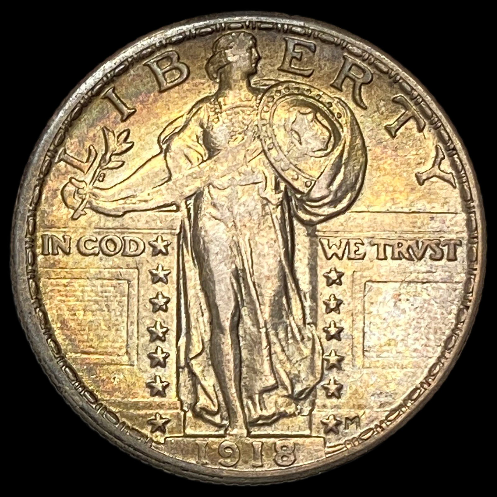 1918 Standing Liberty Quarter CHOICE AU: 1918 Standing Liberty Quarter CHOICE AU