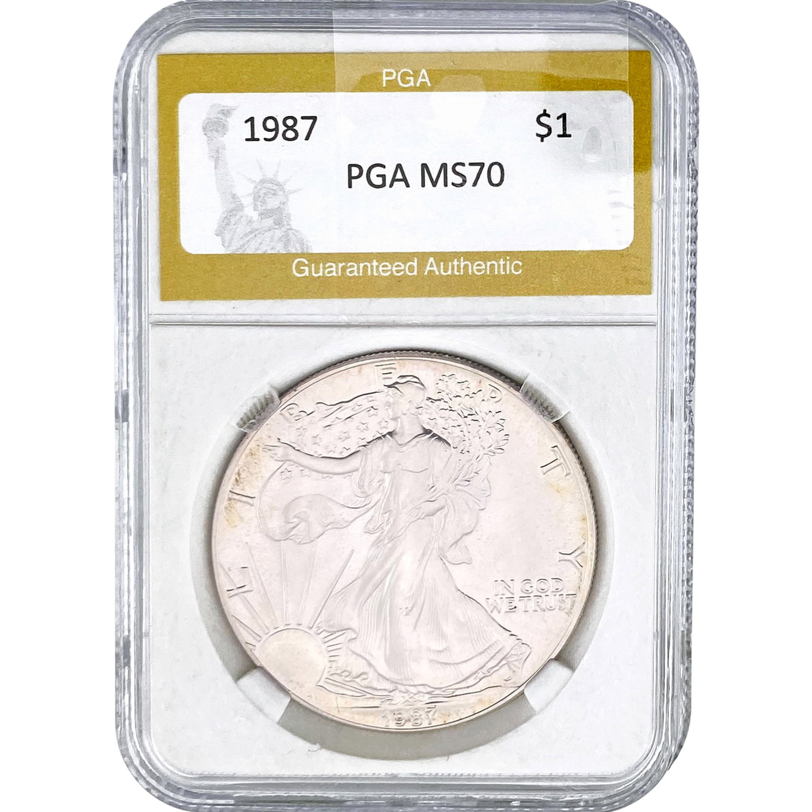 1987 Silver Eagle PGA MS70: 1987 Silver Eagle PGA MS70