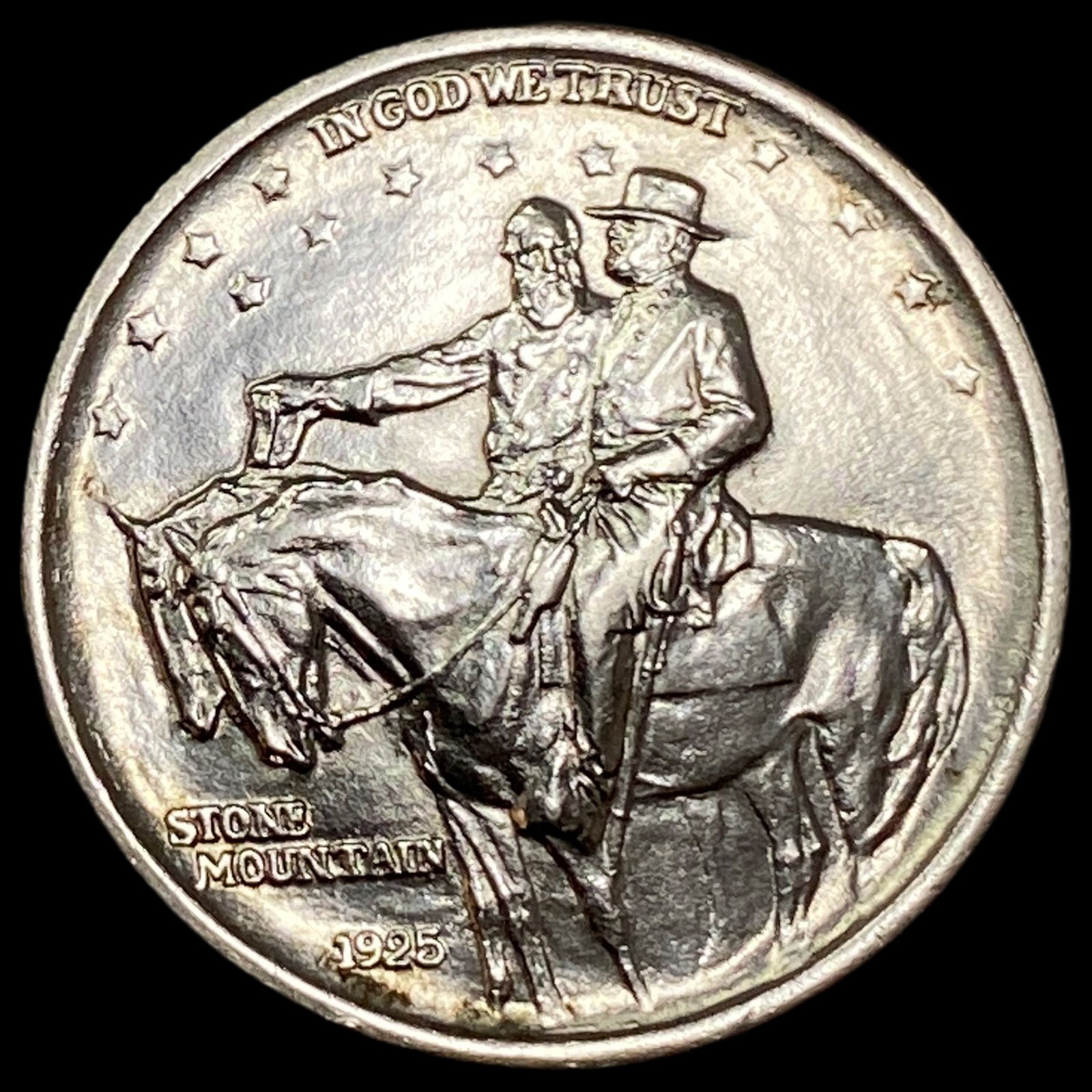 1925 Silver Stone Mountain Half Dollar GEM BU: 1925 Silver Stone Mountain Half Dollar GEM BU