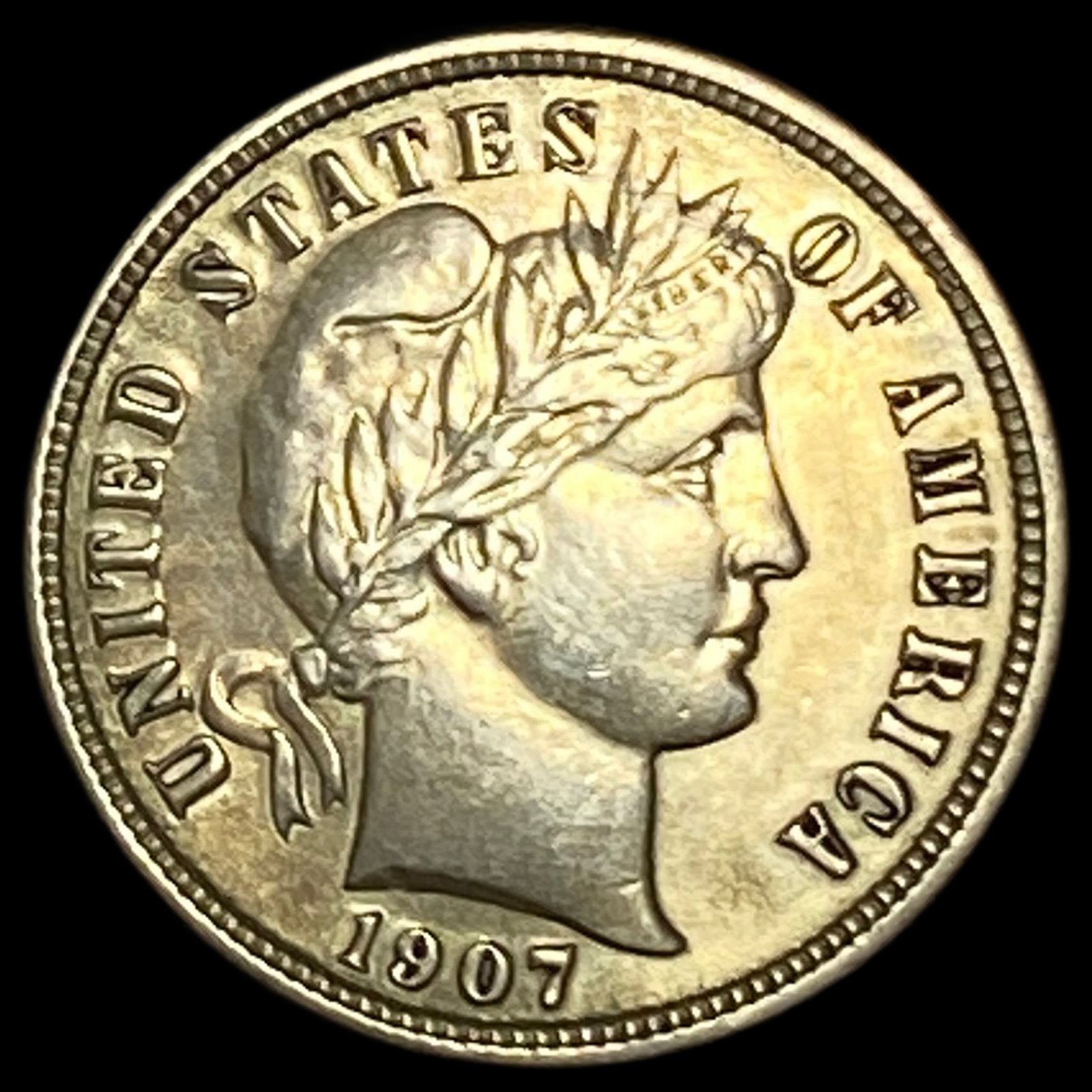 1907-D Silver Barber Dime UNCIRCULATED: 1907-D Silver Barber Dime UNCIRCULATED