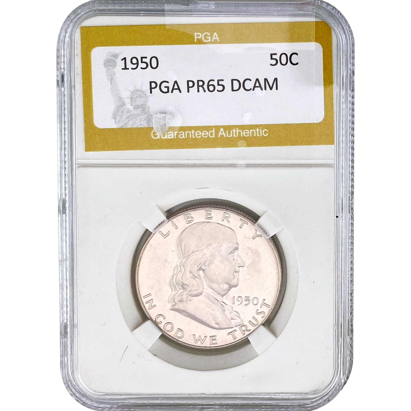 1950 Franklin Half Dollar PGA PR65 DCAM: 1950 Franklin Half Dollar PGA PR65 DCAM