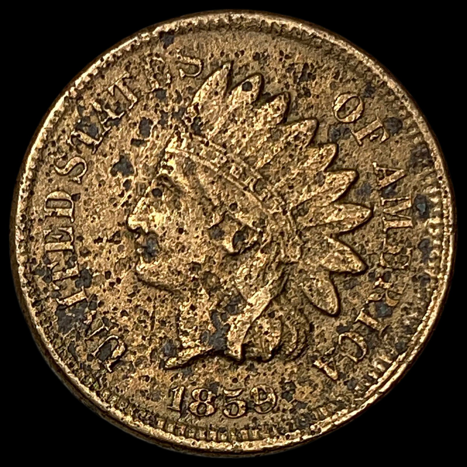 1859 Indian Head Cent NICELY CIRCULATED: 1859 Indian Head Cent NICELY CIRCULATED
