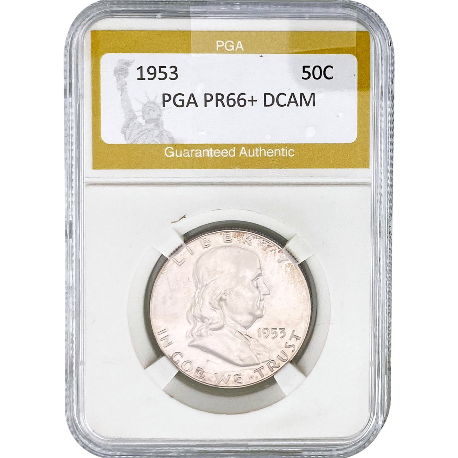 1953 Franklin Half Dollar PGA PR66+ DCAM: 1953 Franklin Half Dollar PGA PR66+ DCAM