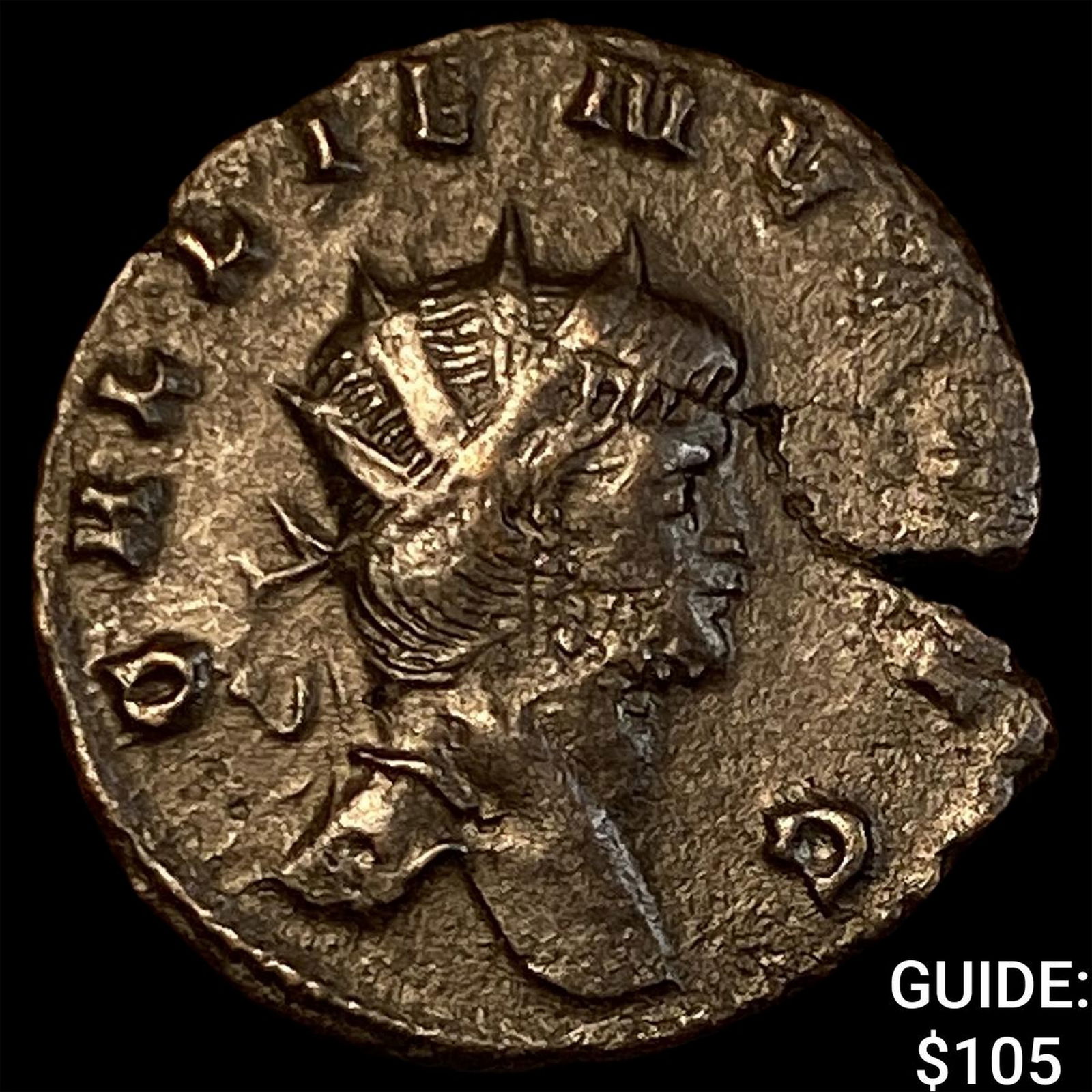 Roman Gallienus 253-268 AD BI DBl Denarius CHOICE AU (1 of 2)