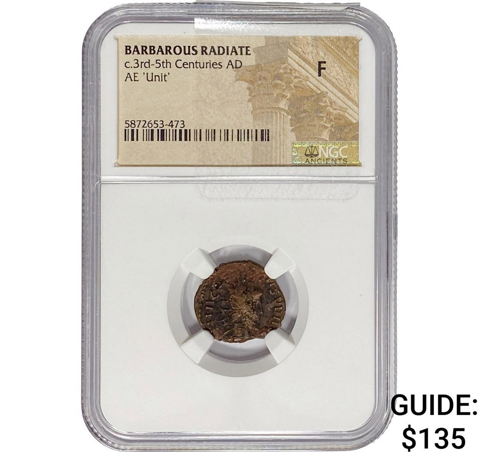 Barbarous Radiate c.3rd-5th Centuries AD AE 'Unit' NGC F: Barbarous Radiate c.3rd-5th Centuries AD AE 'Unit' NGC F